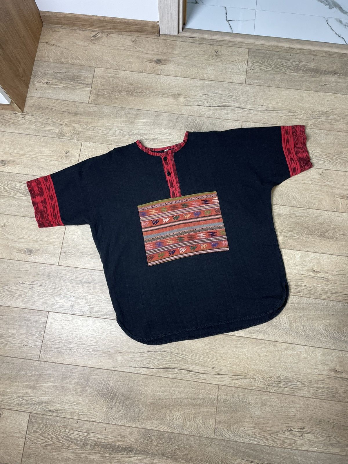 Handmade Vintage Handmade Patchwork Hawaiian Buttons Up Shirt Tee Size US L / EU 52-54 / 3 - 1 Thumbnail