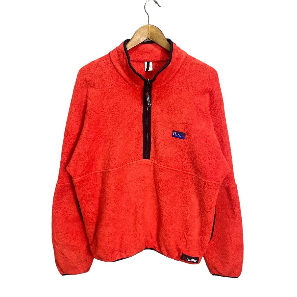 image of Outdoor Style Go Out x Penfield Polartec Half Zipper Fleece in Orange, Men's (Size Large)