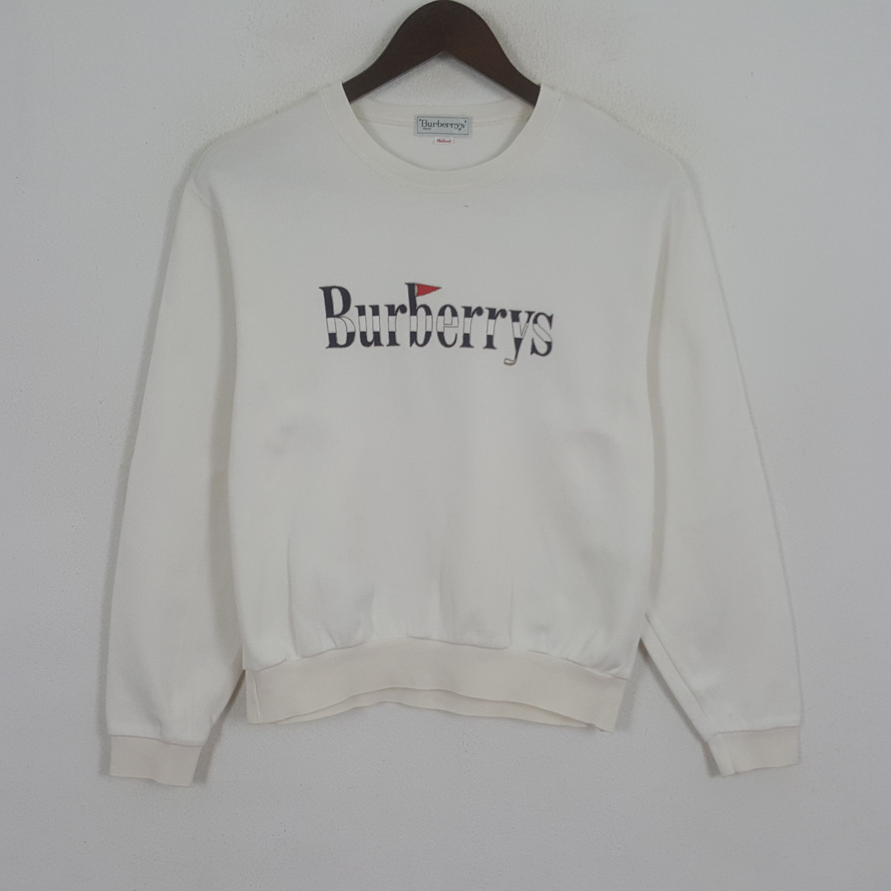 Burberry × Vintage Vintage Burberrys Sweatshirt Size US S / EU 44-46 / 1 - 1 Thumbnail