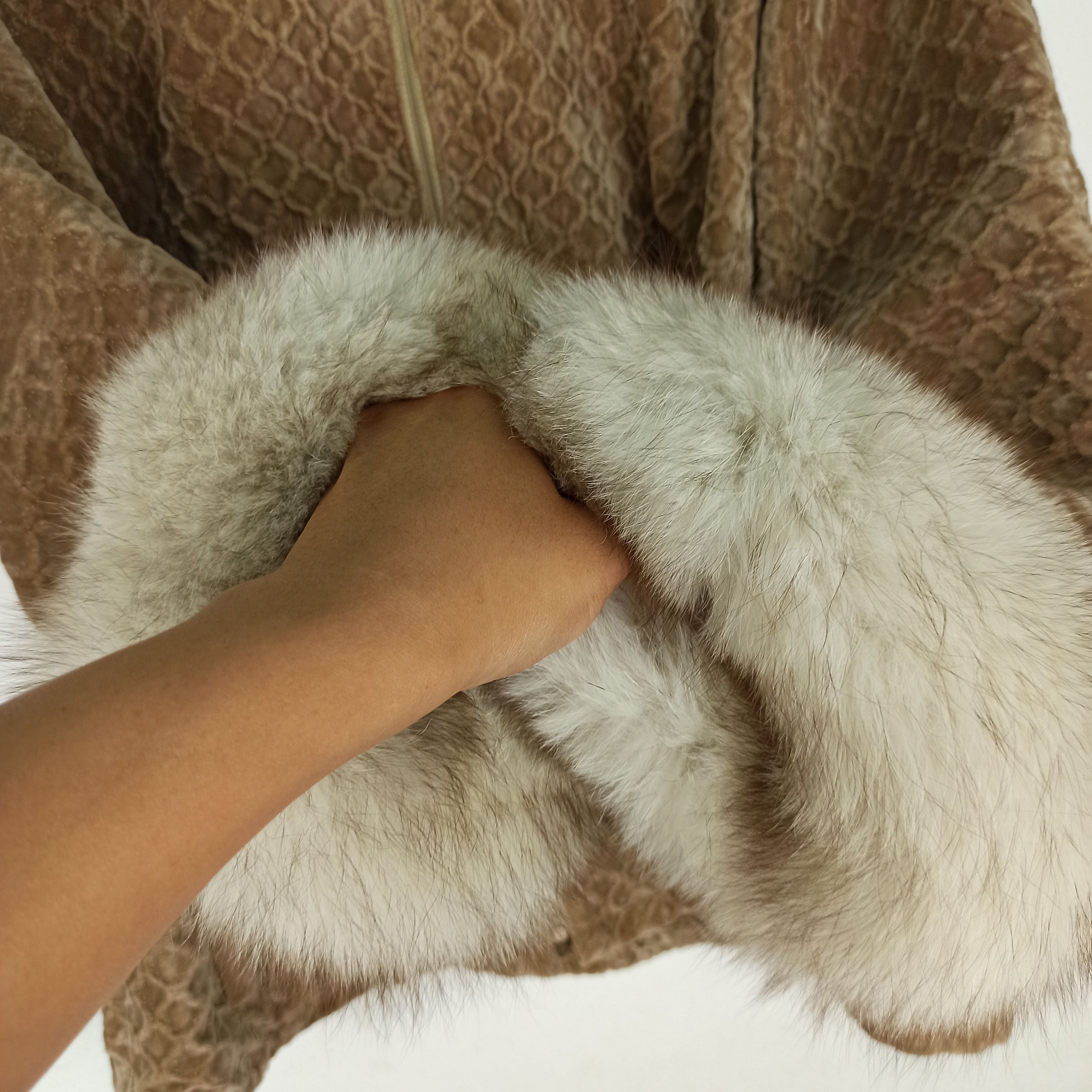 Vintage WALTER BOLLAG OF SWITZERLAND MINK FUR ZIP RIRI Size US L / EU 52-54 / 3 - 5 Thumbnail