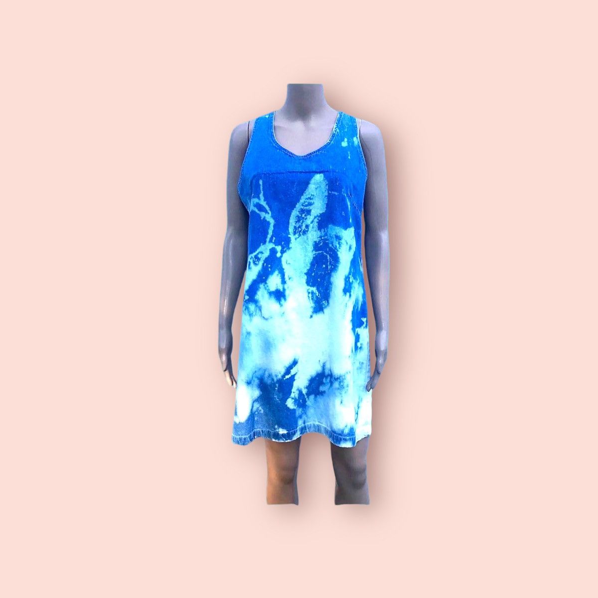 90s tie dye dress Jacob 90s Blue Cotton Paisley Tie-Dye Dress, S – Cherry Buzz