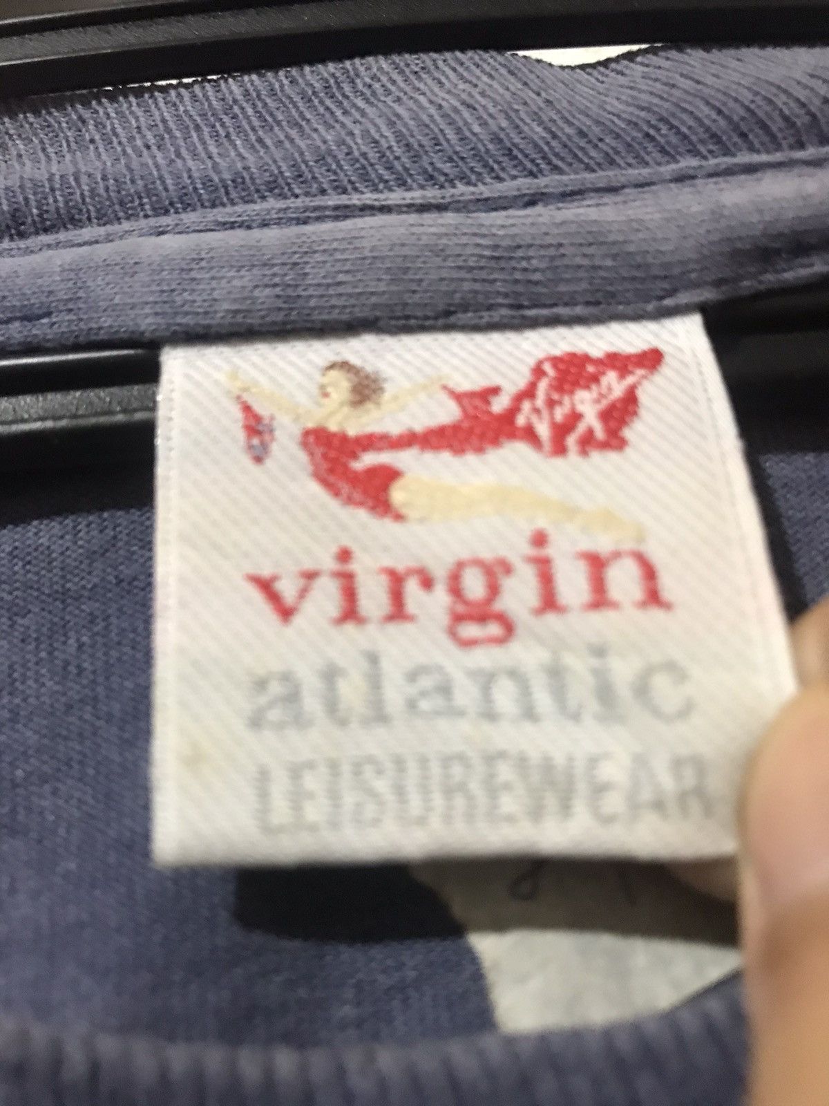 Vintage Vintage 90s Fly Virgin Atlantic Princess Diana Distress tee Size US XL / EU 56 / 4 - 6 Thumbnail