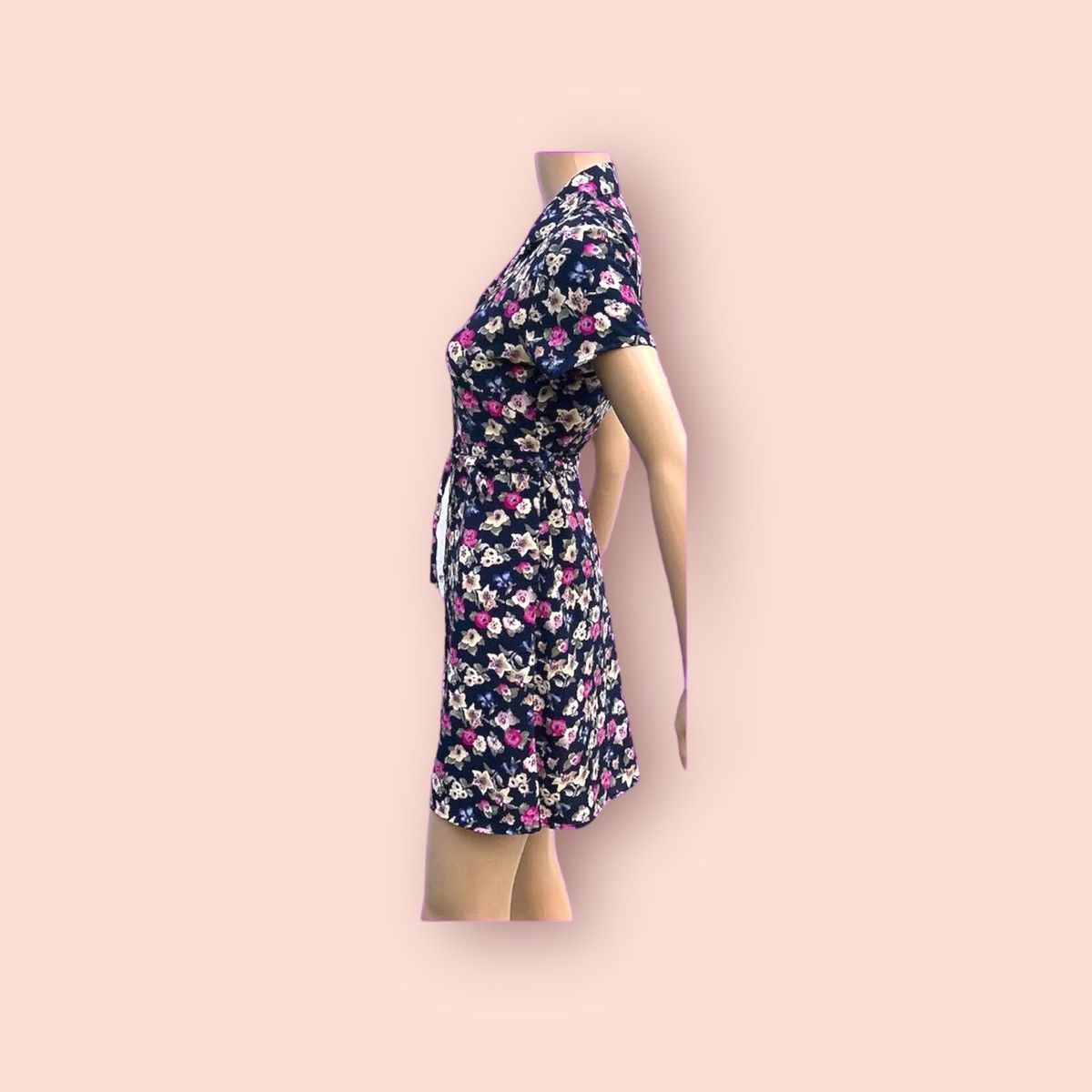 Vintage 90s Floral Dress Vintage Button Down Flower Print Size M / US 6-8 / IT 42-44 - 5 Thumbnail