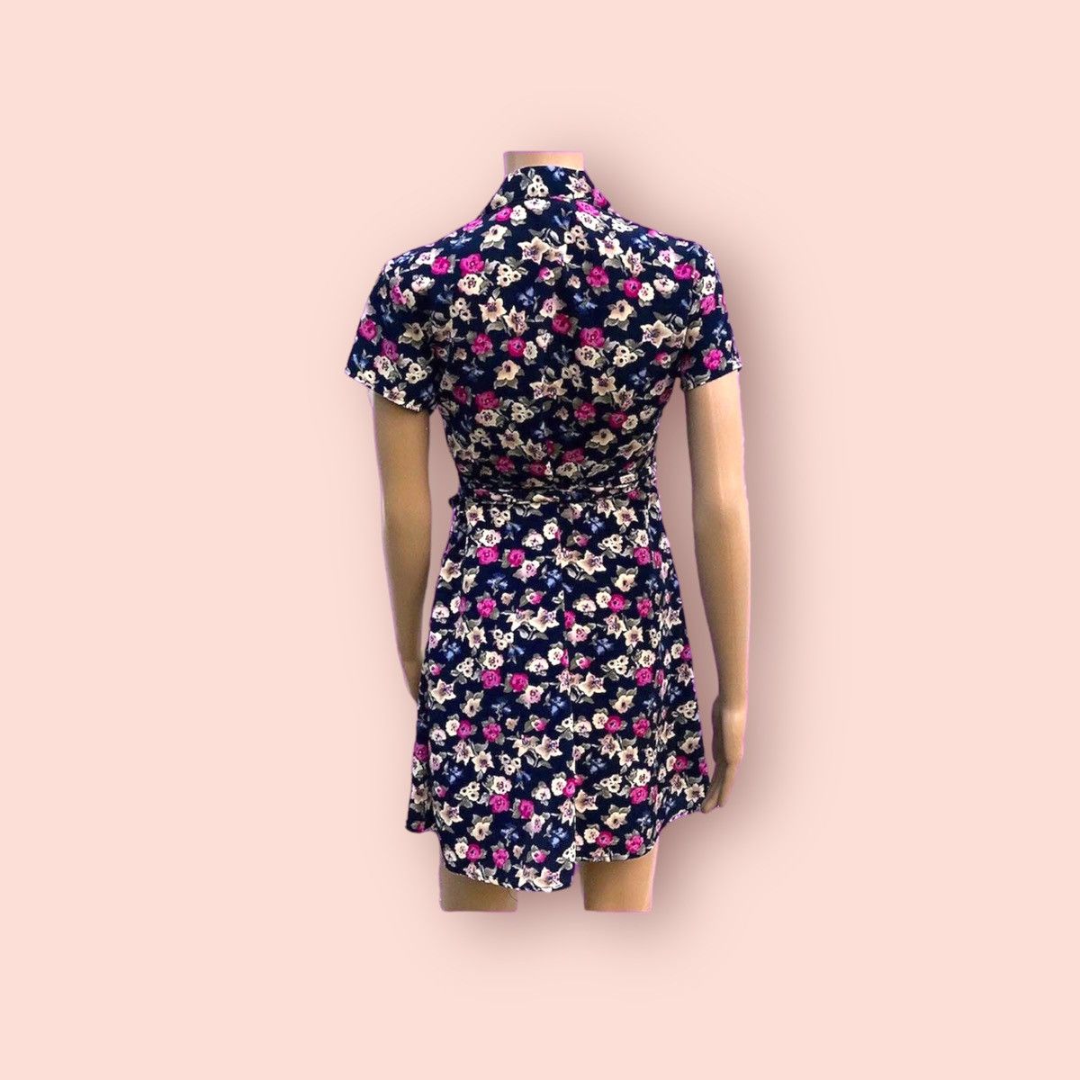 Vintage 90s Floral Dress Vintage Button Down Flower Print Size M / US 6-8 / IT 42-44 - 6 Thumbnail