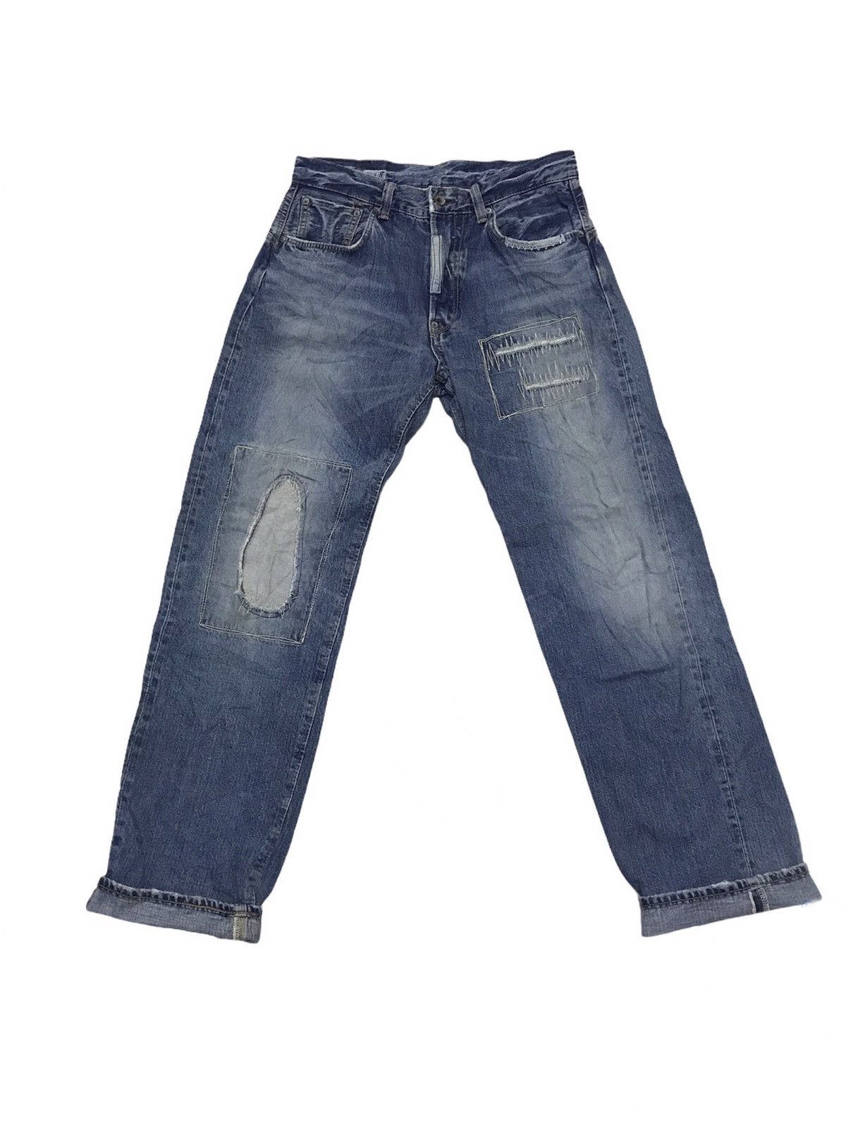 Edwin Vintage Edwin 505 patchwork half selvedge denim Size US 32 / EU 48 - 5 Thumbnail