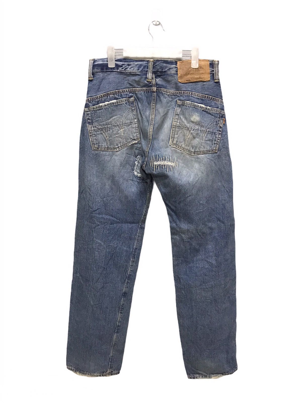 Edwin Vintage Edwin 505 patchwork half selvedge denim Size US 32 / EU 48 - 4 Thumbnail