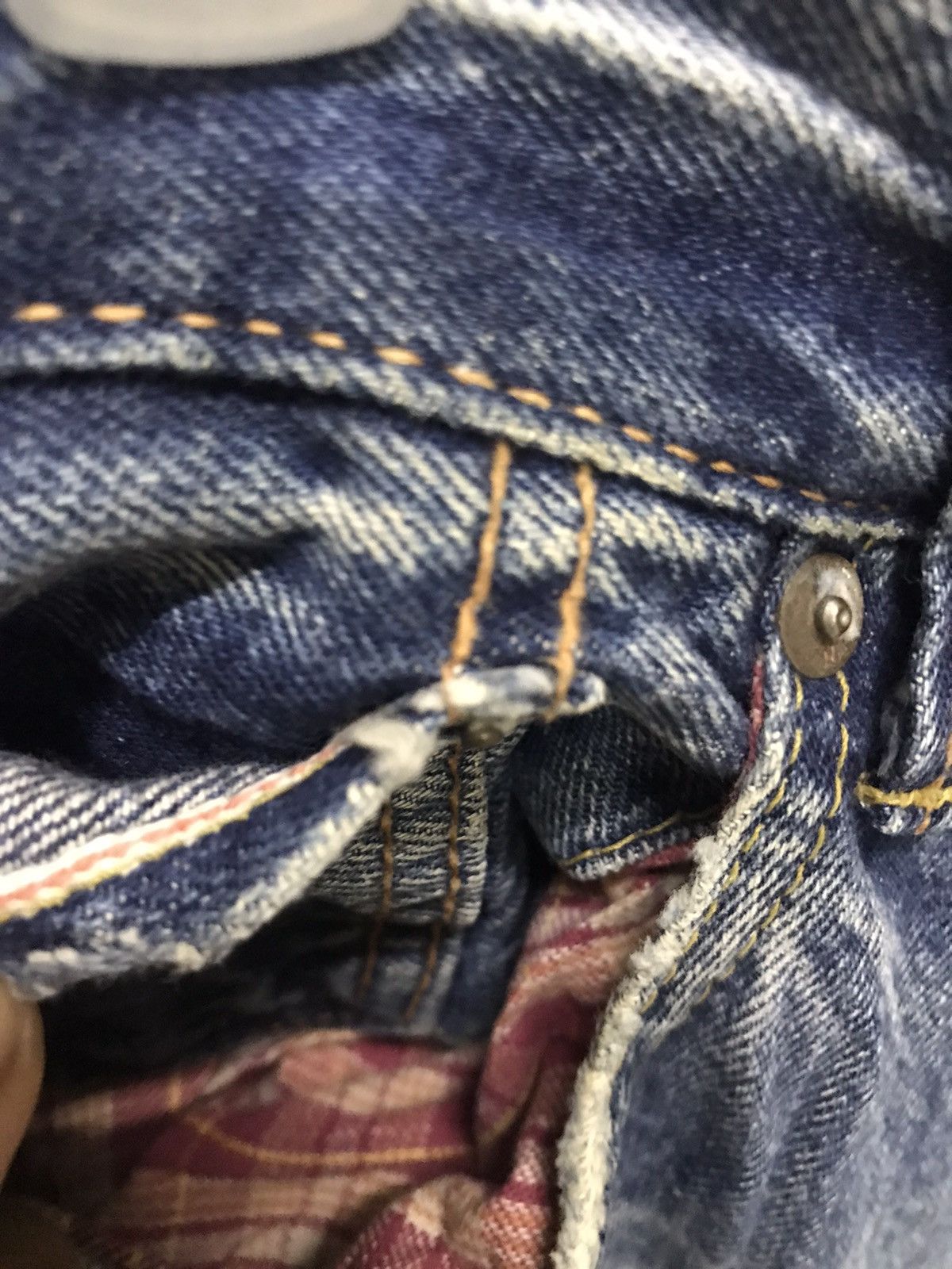 Edwin Vintage Edwin 505 patchwork half selvedge denim Size US 32 / EU 48 - 11 Thumbnail