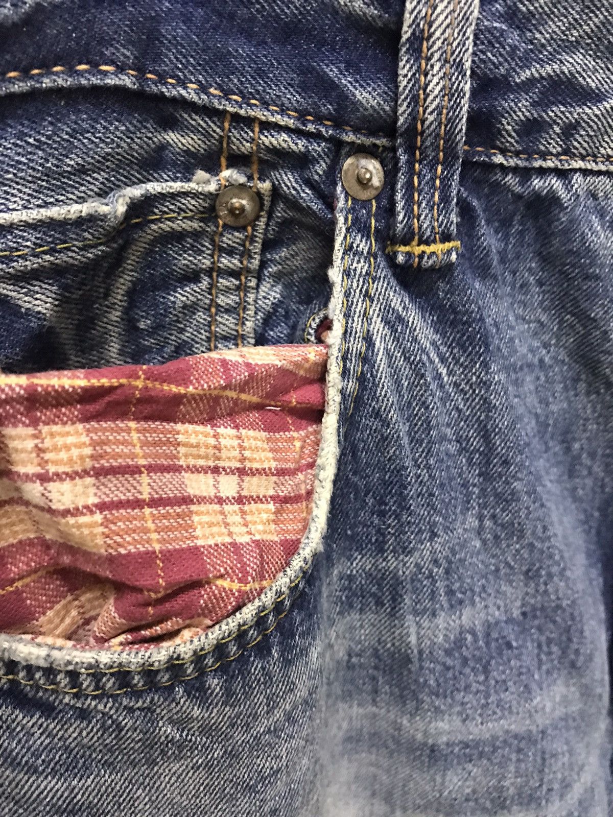 Edwin Vintage Edwin 505 patchwork half selvedge denim Size US 32 / EU 48 - 10 Thumbnail
