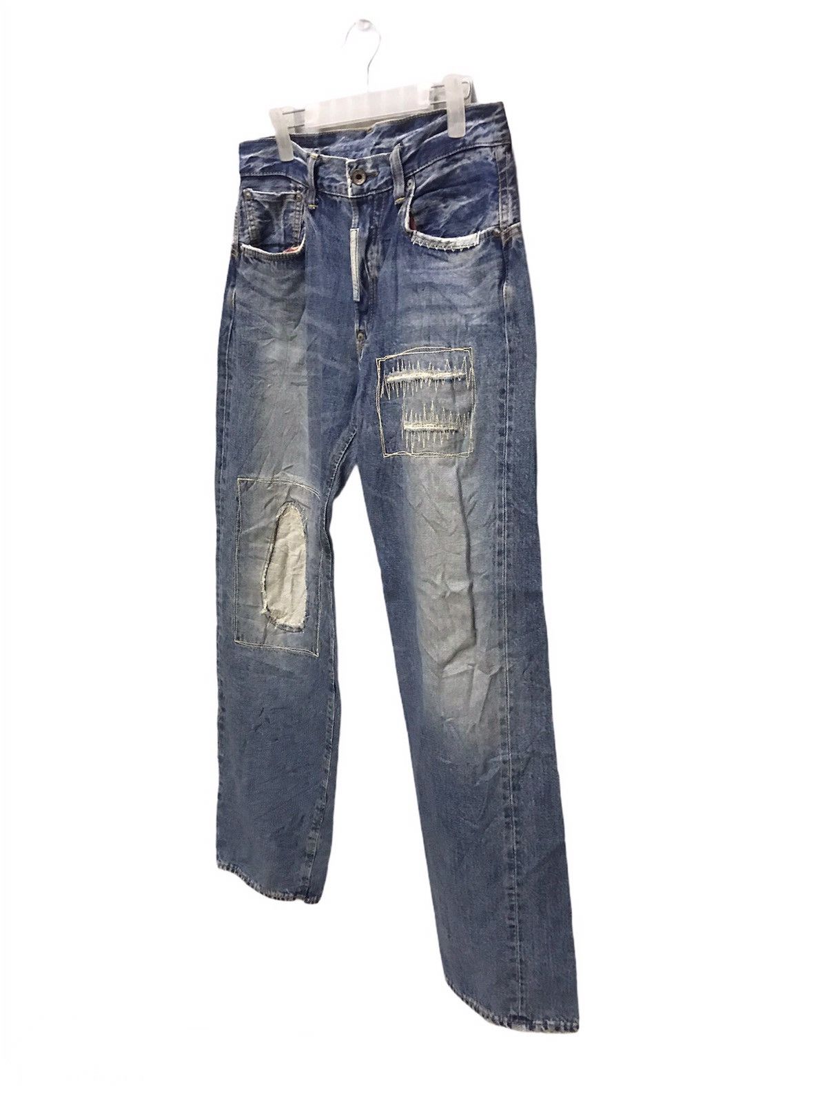 Edwin Vintage Edwin 505 patchwork half selvedge denim Size US 32 / EU 48 - 2 Thumbnail