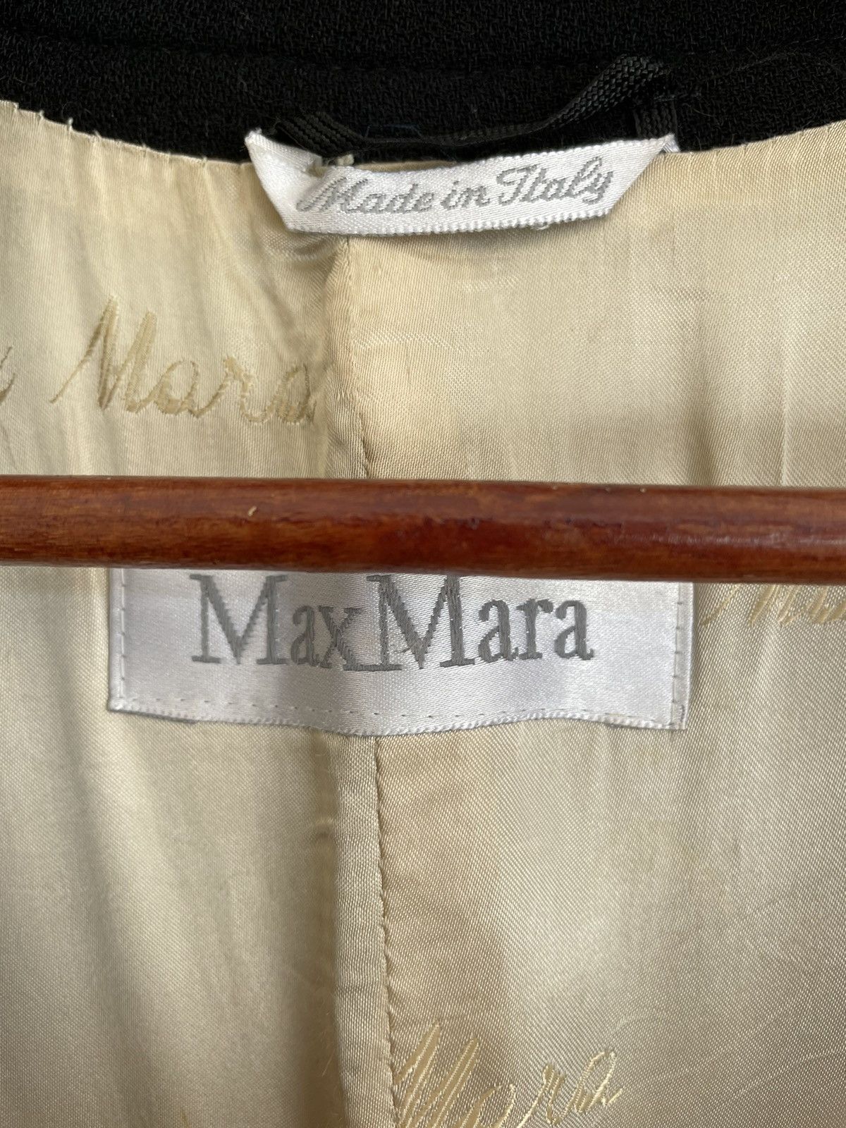 Max Mara MAX MARA BLACK LONG JACKET Size S / US 4 / IT 40 - 6 Thumbnail