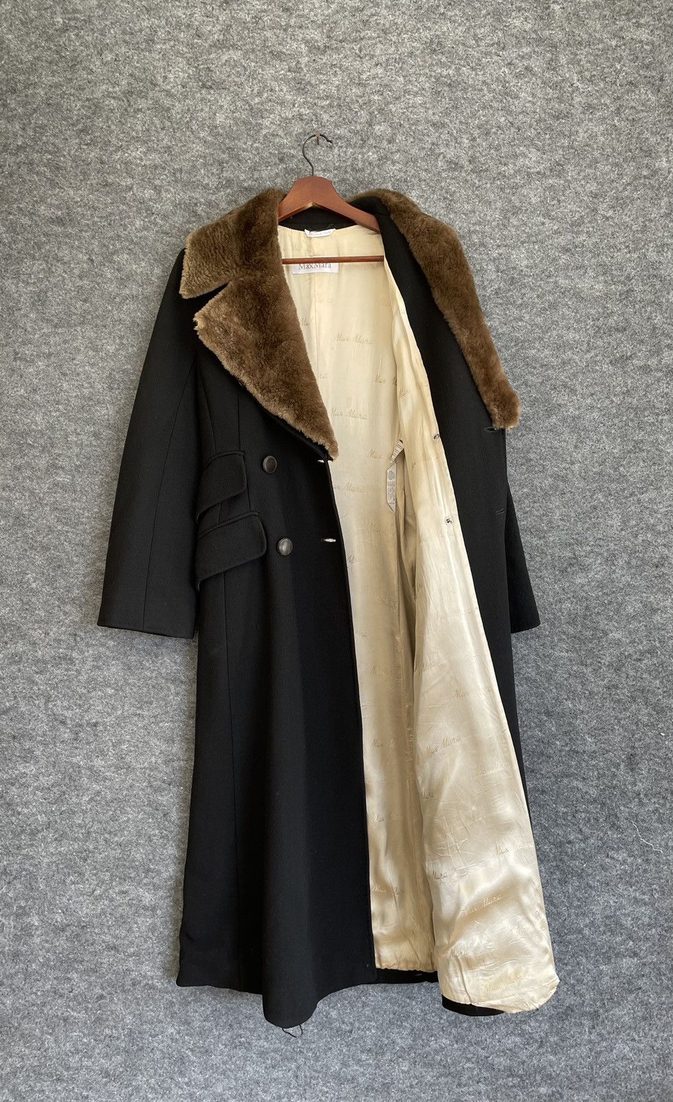 Max Mara MAX MARA BLACK LONG JACKET Size S / US 4 / IT 40 - 5 Thumbnail