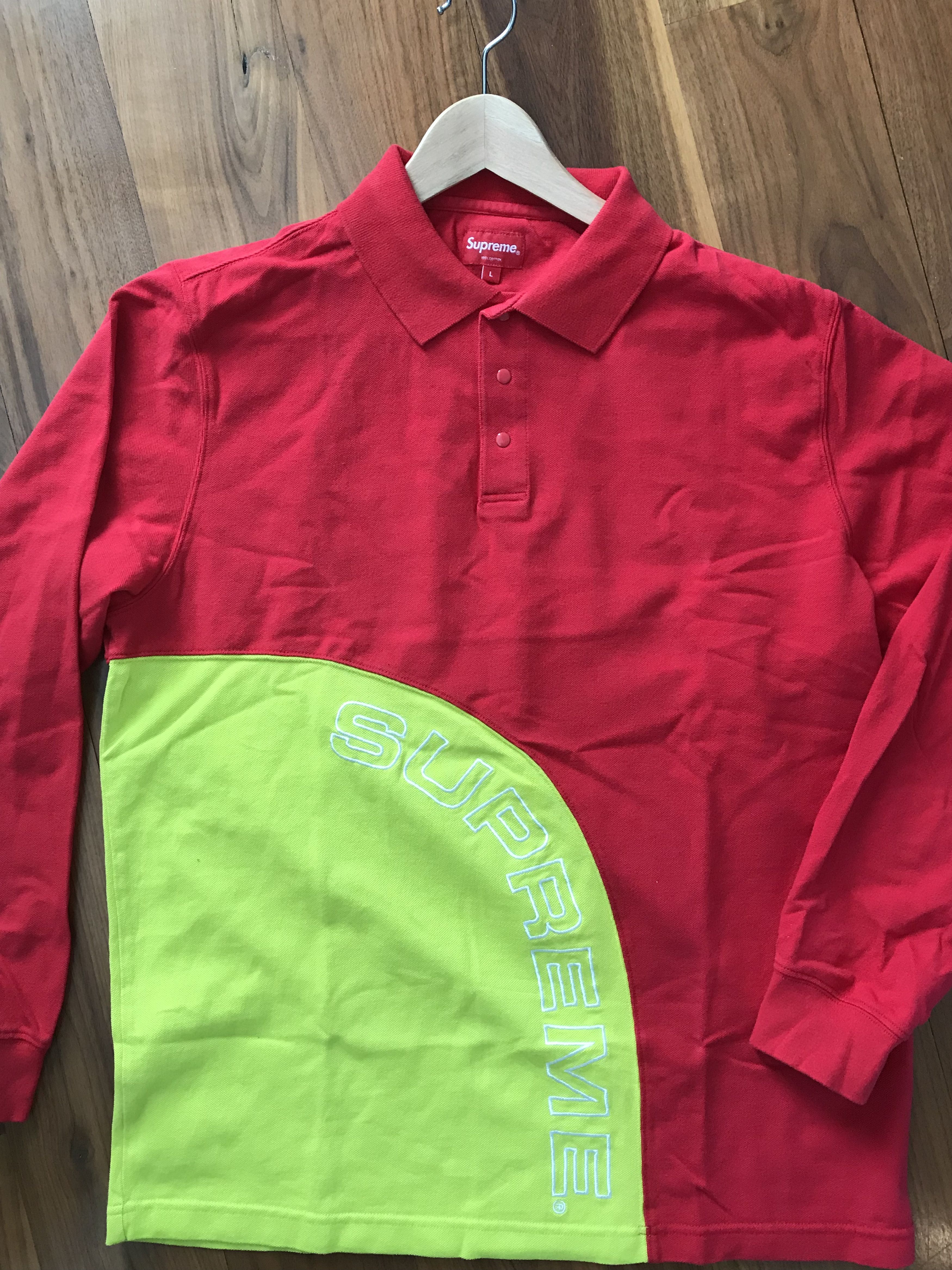 Supreme Corner Arc L S Polo | Grailed