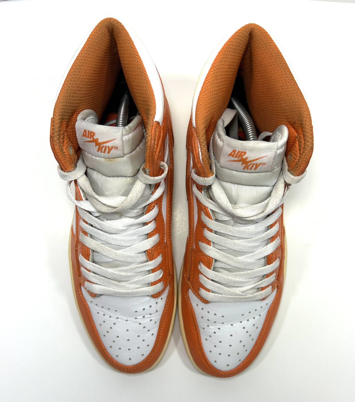 Reves Paris Reves Paris x Air Kiy ‘85 Hi NY Orange/White Shoes Size: 9.5 Size US 9.5 / EU 42-43 - 4 Thumbnail