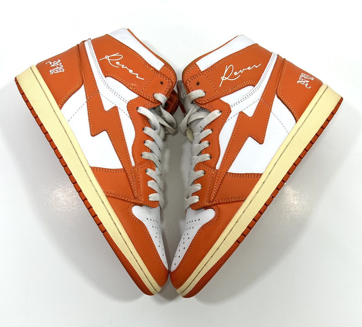 Reves Paris Reves Paris x Air Kiy ‘85 Hi NY Orange/White Shoes Size: 9.5 Size US 9.5 / EU 42-43 - 2 Thumbnail