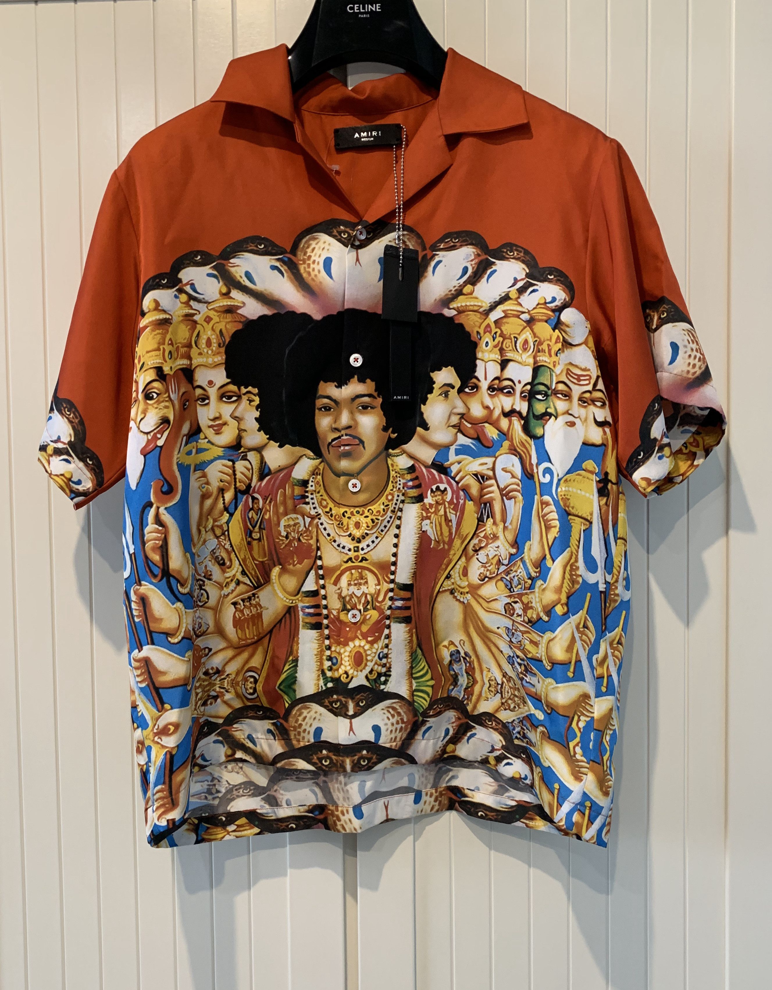 Amiri SS'20 Shirt Silk HENDRIX Print Size US M / EU 48-50 / 2 - 1 Thumbnail