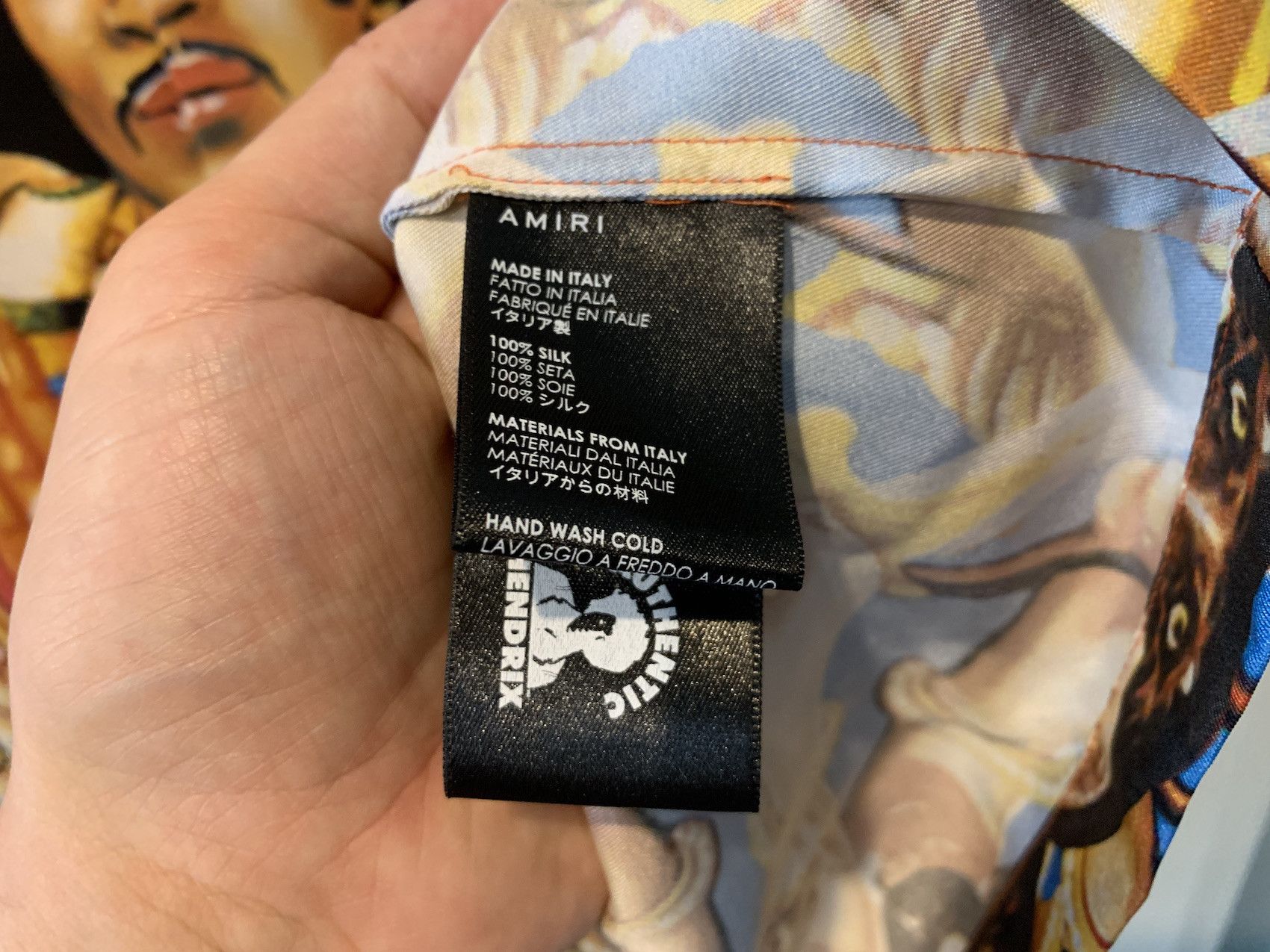 Amiri SS'20 Shirt Silk HENDRIX Print Size US M / EU 48-50 / 2 - 5 Thumbnail