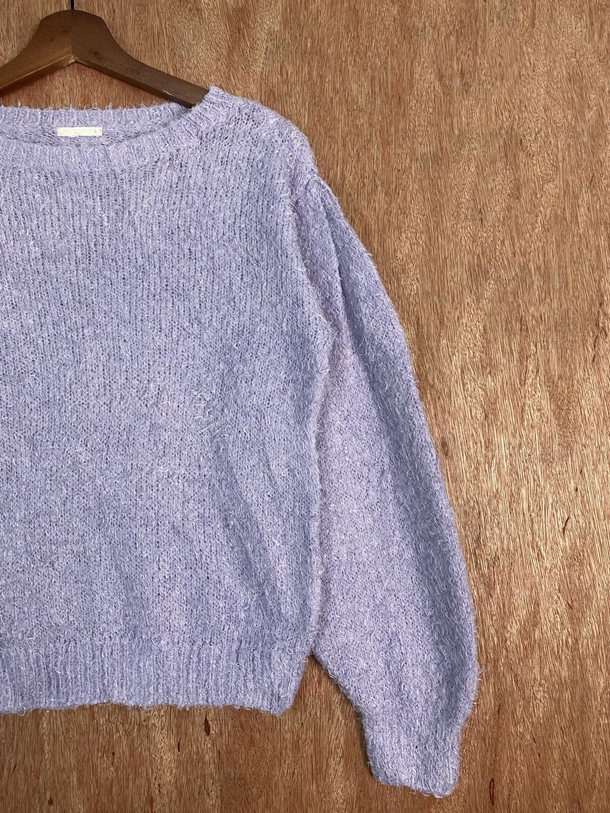 Homespun Knitwear × Japanese Brand DL Gu Purple Shag Shaggy Fur Mohair Knitwear #B637 Size US S / EU 44-46 / 1 - 4 Thumbnail