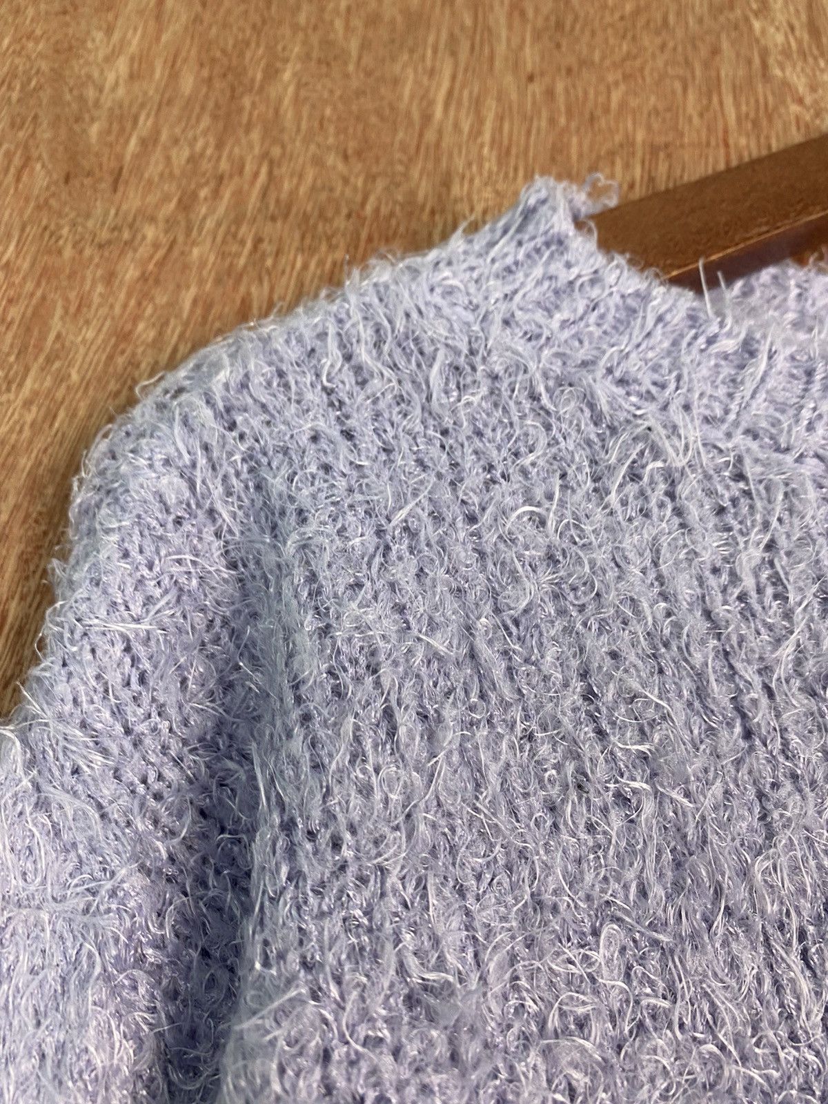 Homespun Knitwear × Japanese Brand DL Gu Purple Shag Shaggy Fur Mohair Knitwear #B637 Size US S / EU 44-46 / 1 - 5 Thumbnail