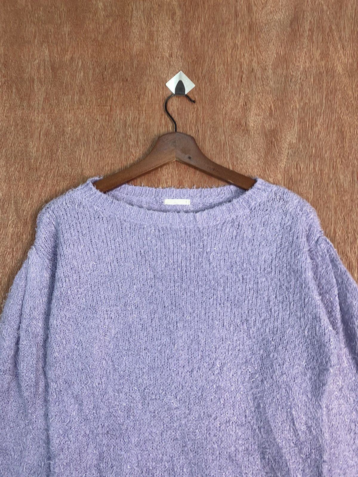 Homespun Knitwear × Japanese Brand DL Gu Purple Shag Shaggy Fur Mohair Knitwear #B637 Size US S / EU 44-46 / 1 - 2 Thumbnail