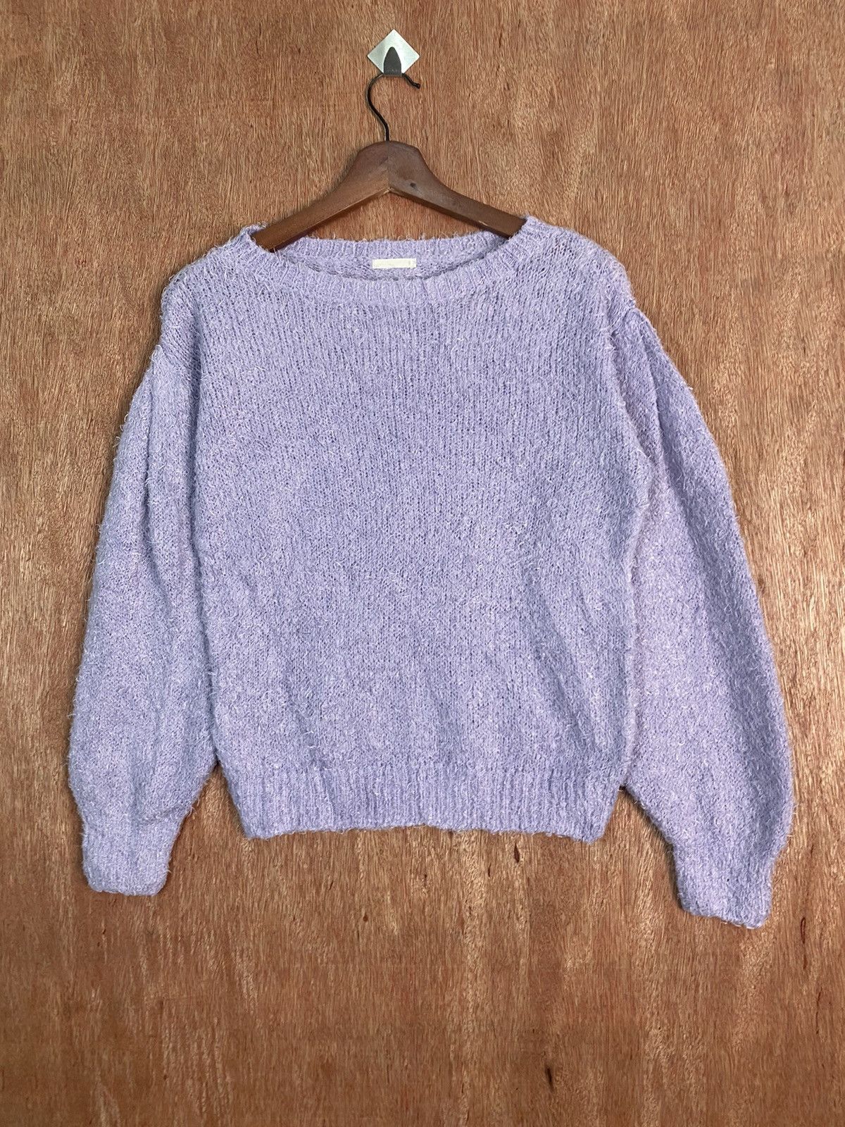 Homespun Knitwear × Japanese Brand DL Gu Purple Shag Shaggy Fur Mohair Knitwear #B637 Size US S / EU 44-46 / 1 - 1 Thumbnail