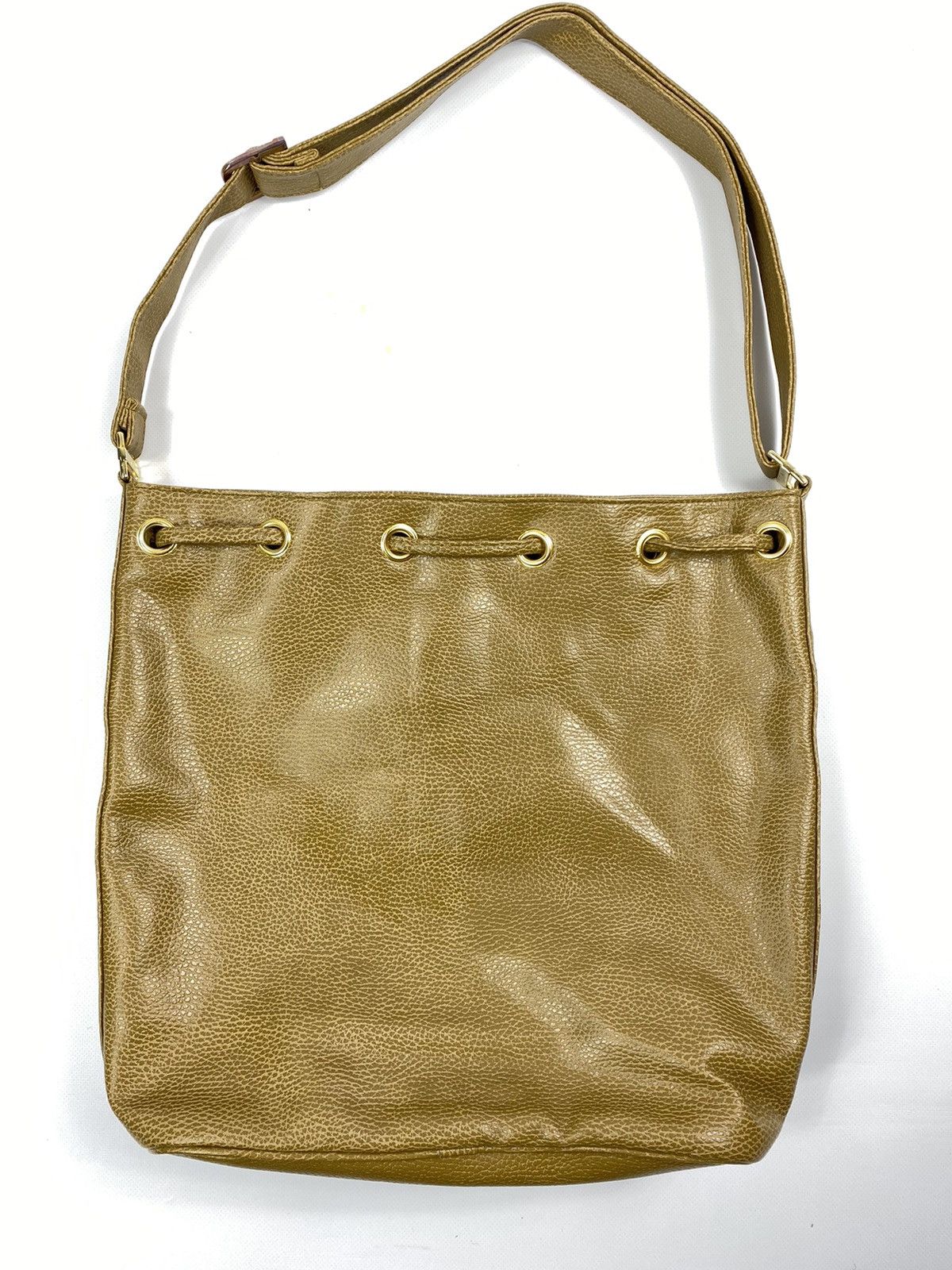 Vintage 🔥LASTDROP🔥 Picard Bucket Hand Bag Coffee Milk Faux Leather Size ONE SIZE - 4 Thumbnail