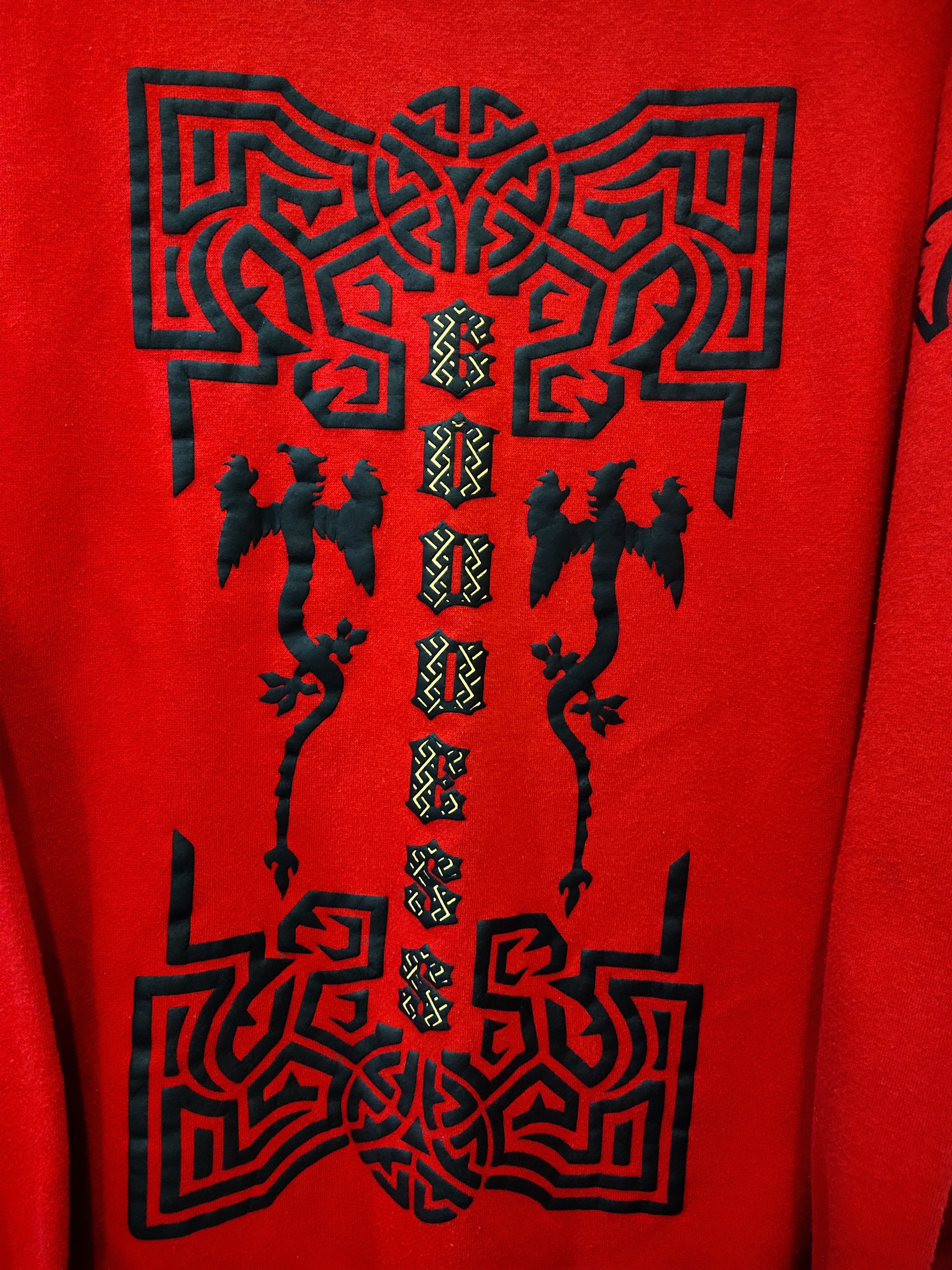 Vintage Vintage 90's Surfing Goddess Tribal Sweatshirt Size US L / EU 52-54 / 3 - 3 Thumbnail