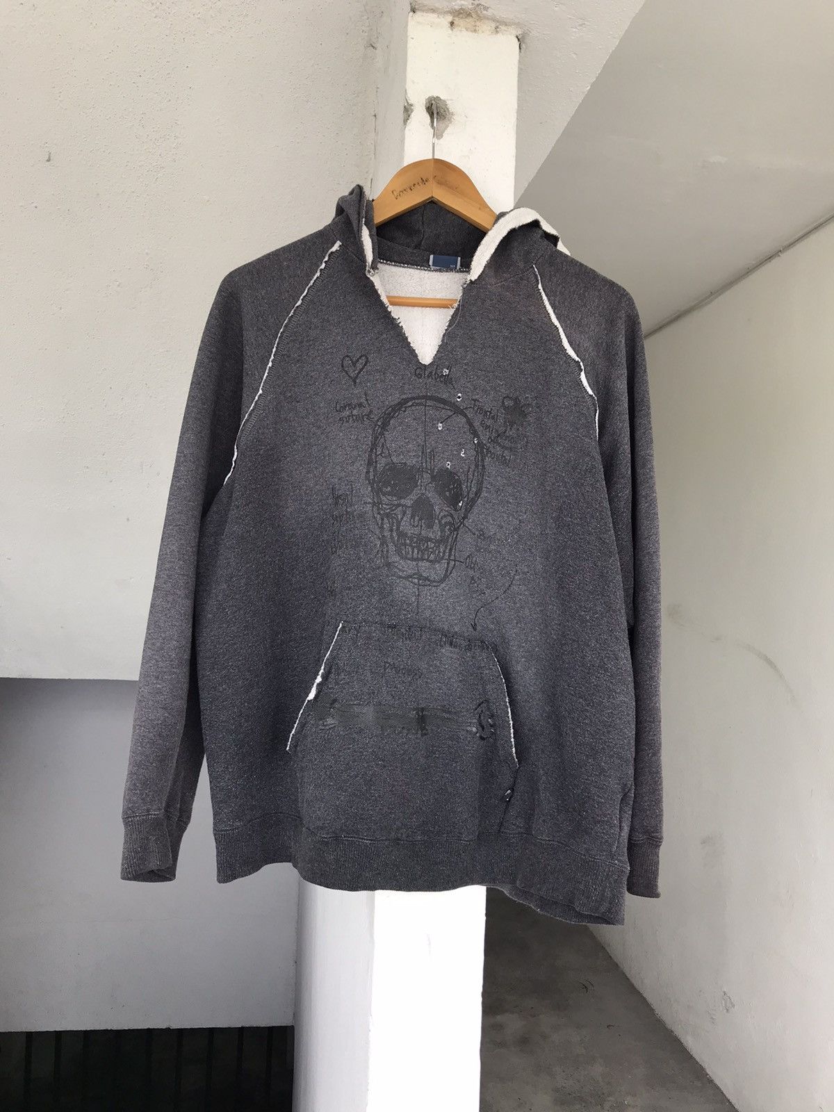 20471120 × Beauty Beast × PPFM 90s PPFM Skull Hoodie Size US L / EU 52-54 / 3 - 4 Thumbnail
