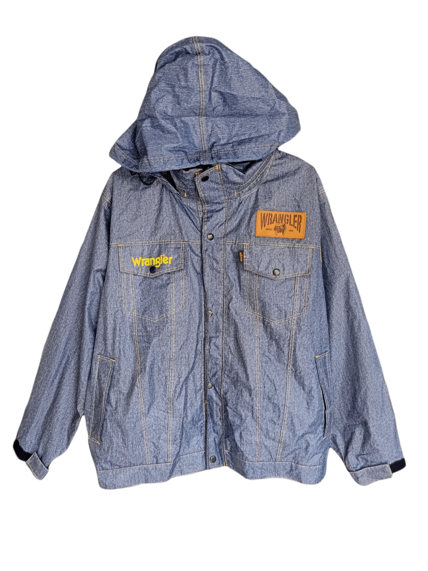 Vintage × Wrangler Wrangler Waterproof Button UP Jacket Size US XL / EU 56 / 4 - 1 Thumbnail