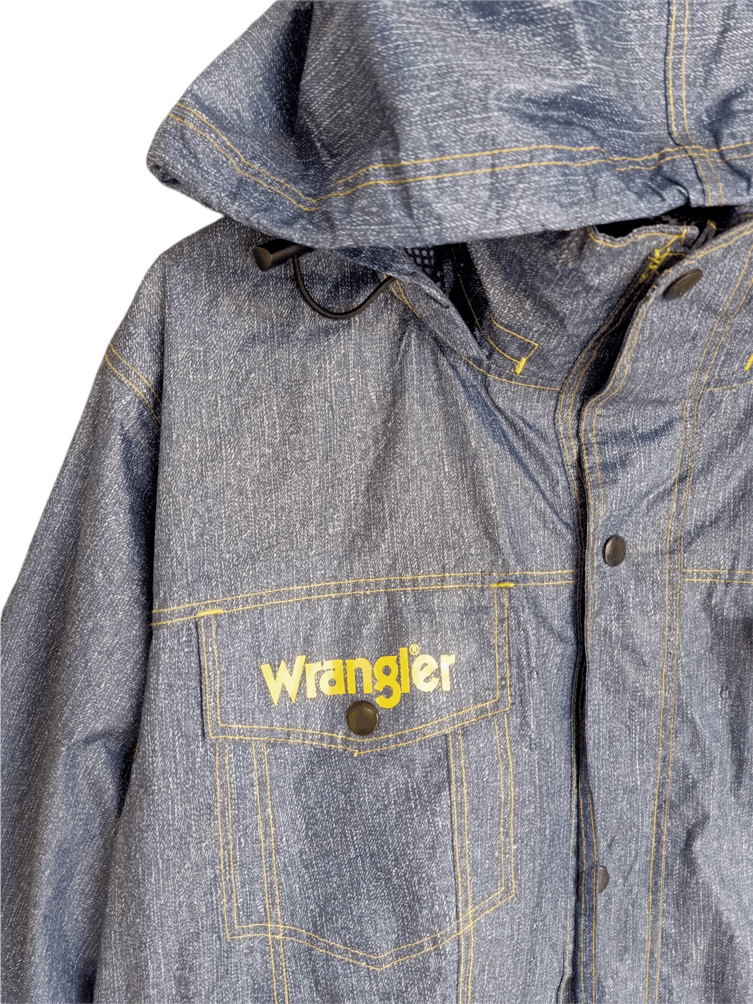 Vintage × Wrangler Wrangler Waterproof Button UP Jacket Size US XL / EU 56 / 4 - 9 Thumbnail