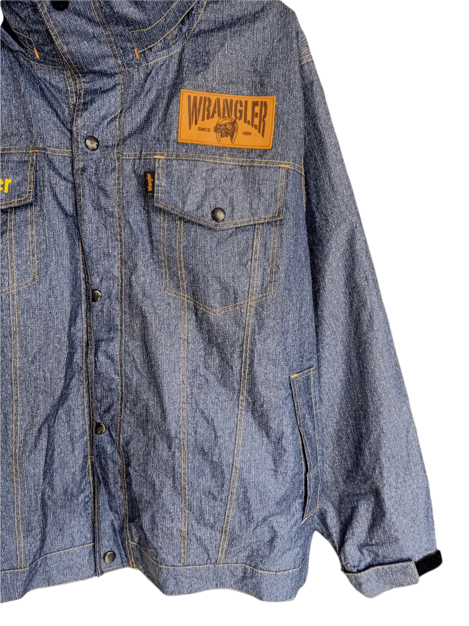 Vintage × Wrangler Wrangler Waterproof Button UP Jacket Size US XL / EU 56 / 4 - 3 Thumbnail