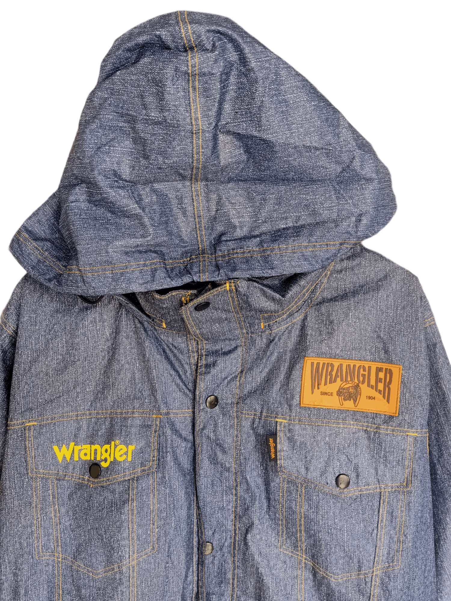 Vintage × Wrangler Wrangler Waterproof Button UP Jacket Size US XL / EU 56 / 4 - 4 Thumbnail