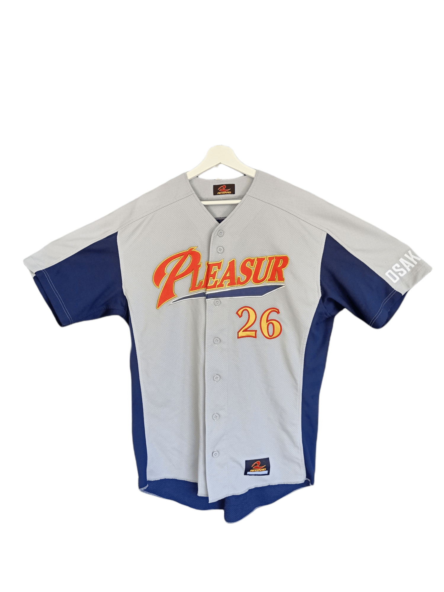 Japanese Brand Pleasur Osaka Baseball Jersey no hi26 Size US XL / EU 56 / 4 - 1 Thumbnail