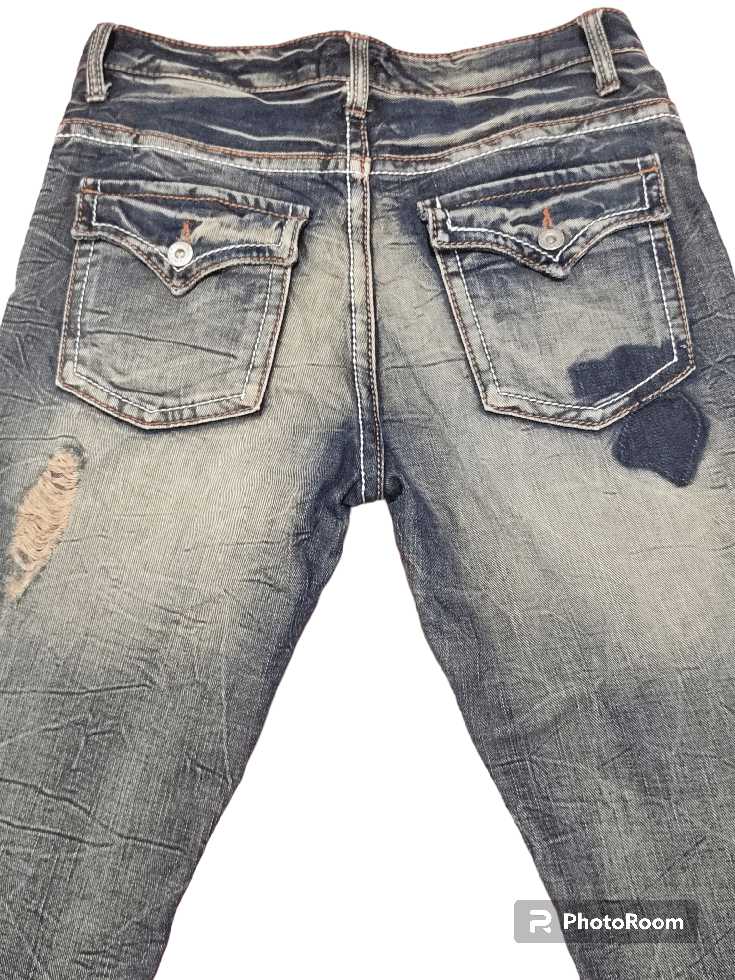 Japanese Brand 🔥FYE🔥 Seditionaries Distressed Flare Jeans Size US 30 / EU 46 - 5 Thumbnail