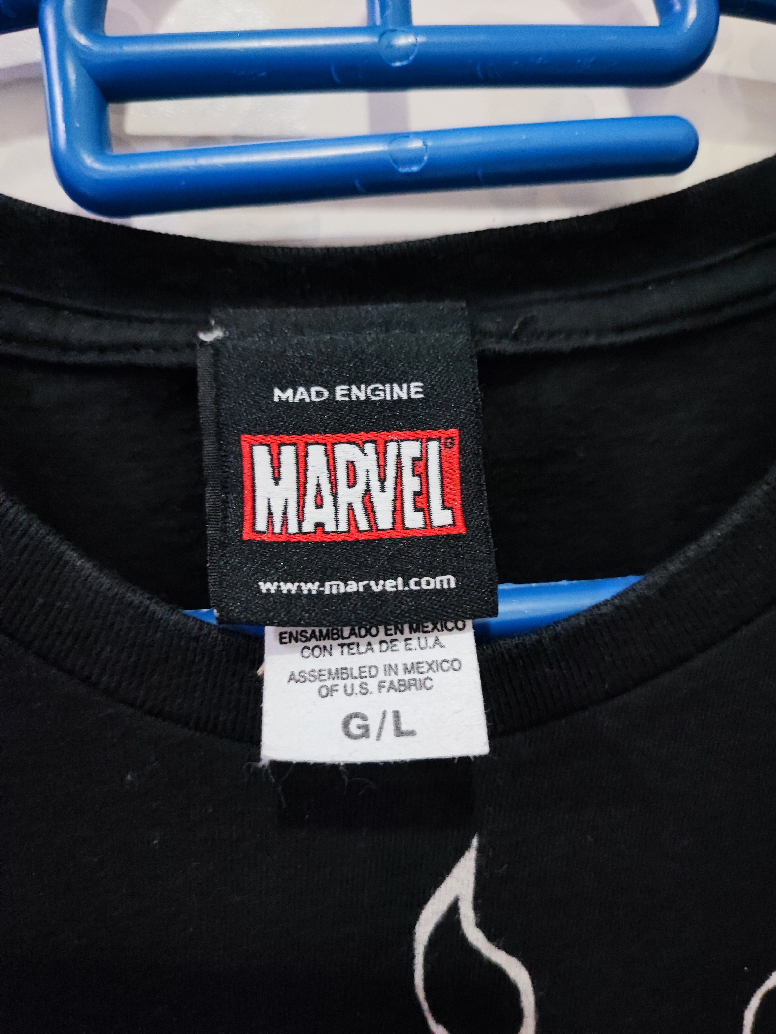 Vintage Vintage Y2K Marvel Ghost Rider T-Shirt Size US L / EU 52-54 / 3 - 4 Thumbnail