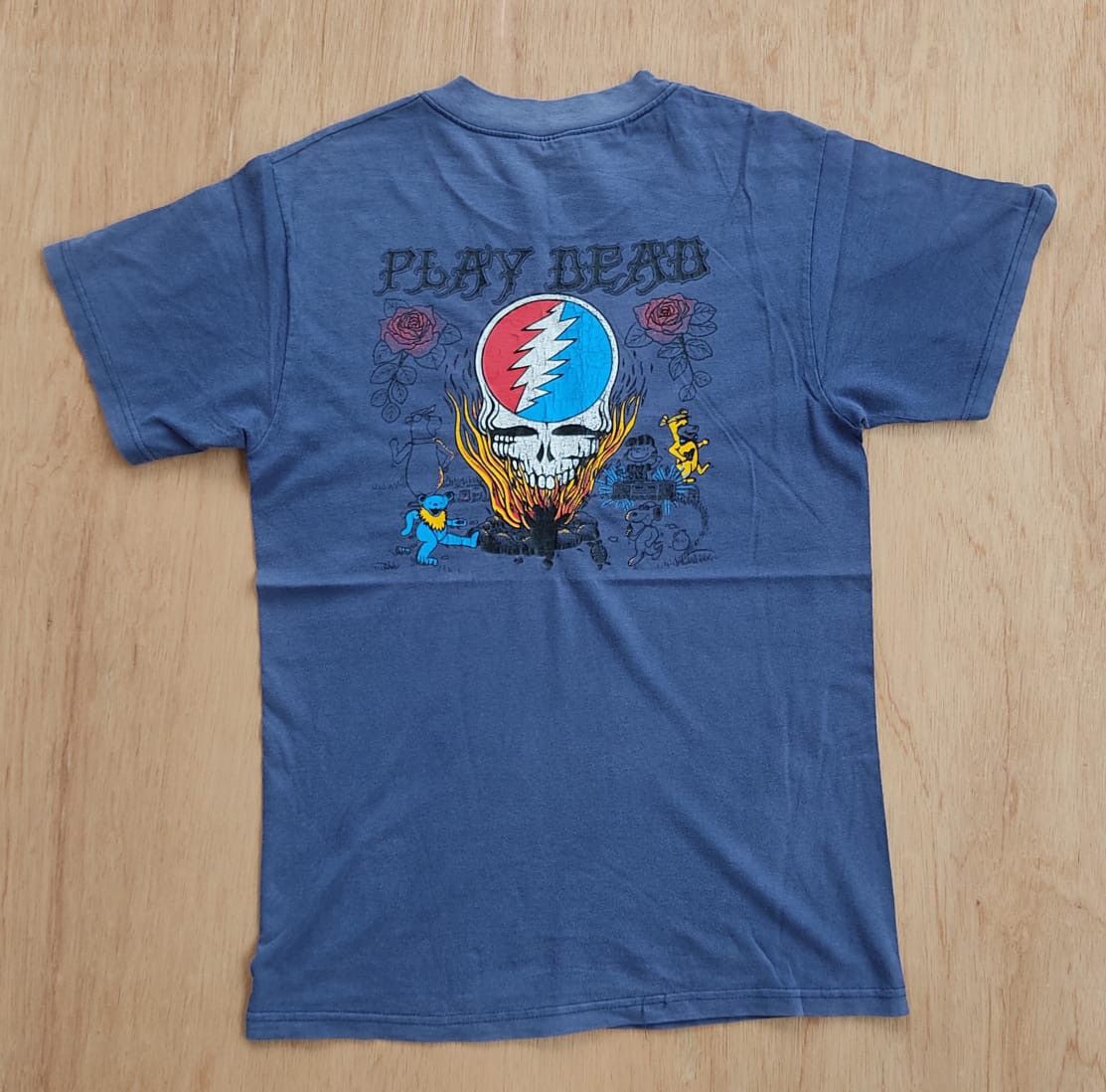 image of Band Tees x Grateful Dead Vintage Tee Band B16 Grateful Dead in Navy, Men's (Size Small)