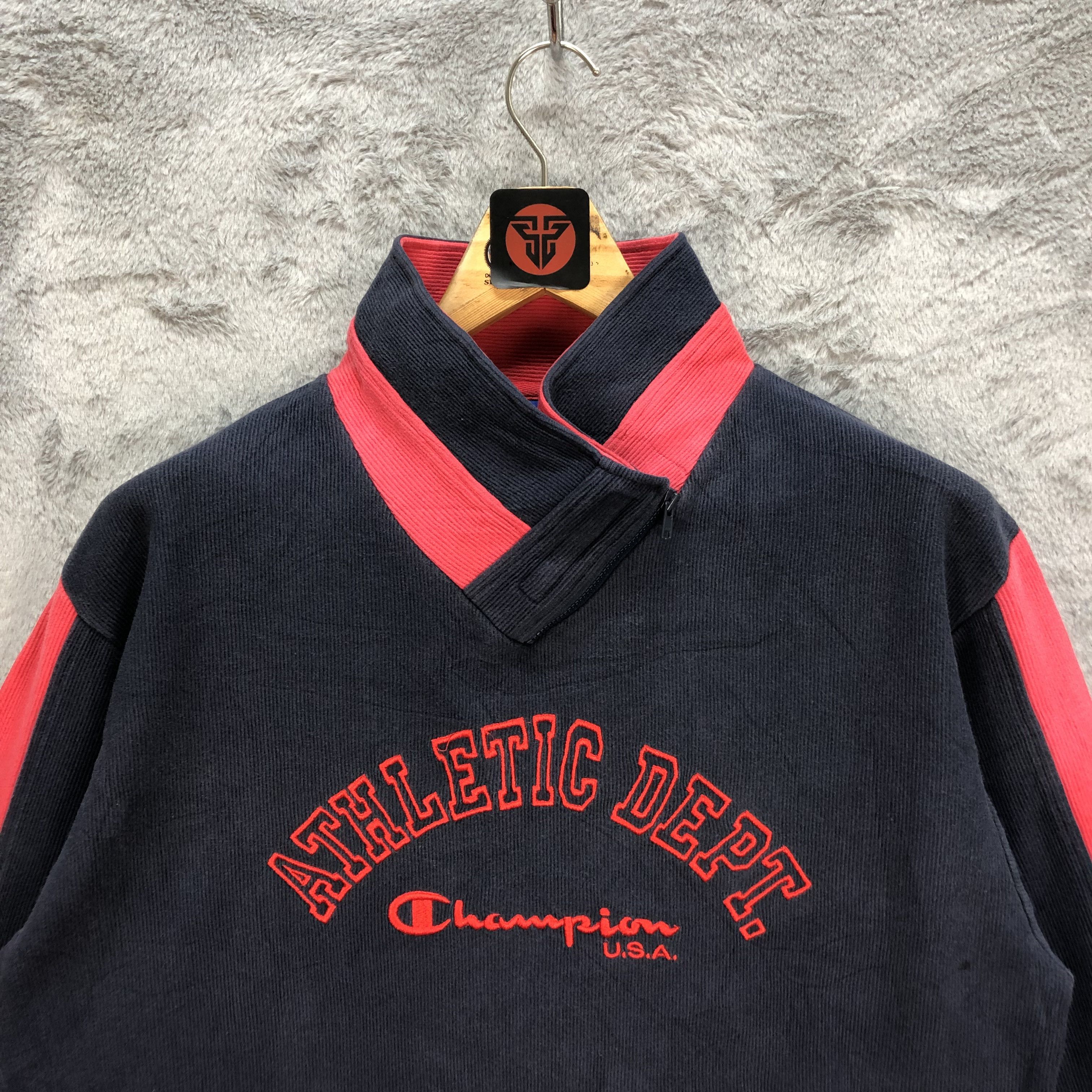 Champion CHAMPION EMBROIDERY LOGO COLORBLOCK SWEATER #6425-66 Size US M / EU 48-50 / 2 - 2 Thumbnail