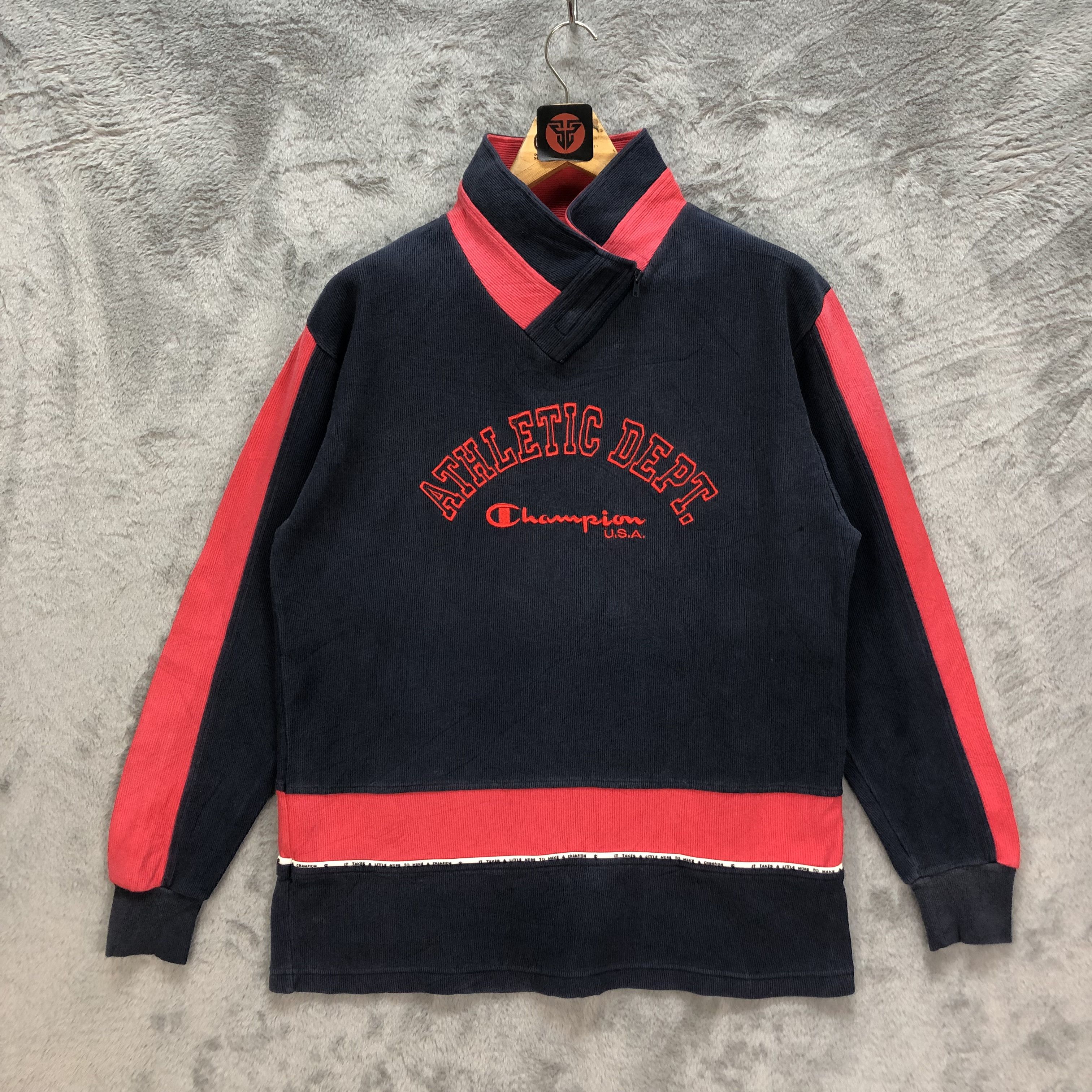 Champion CHAMPION EMBROIDERY LOGO COLORBLOCK SWEATER #6425-66 Size US M / EU 48-50 / 2 - 1 Thumbnail