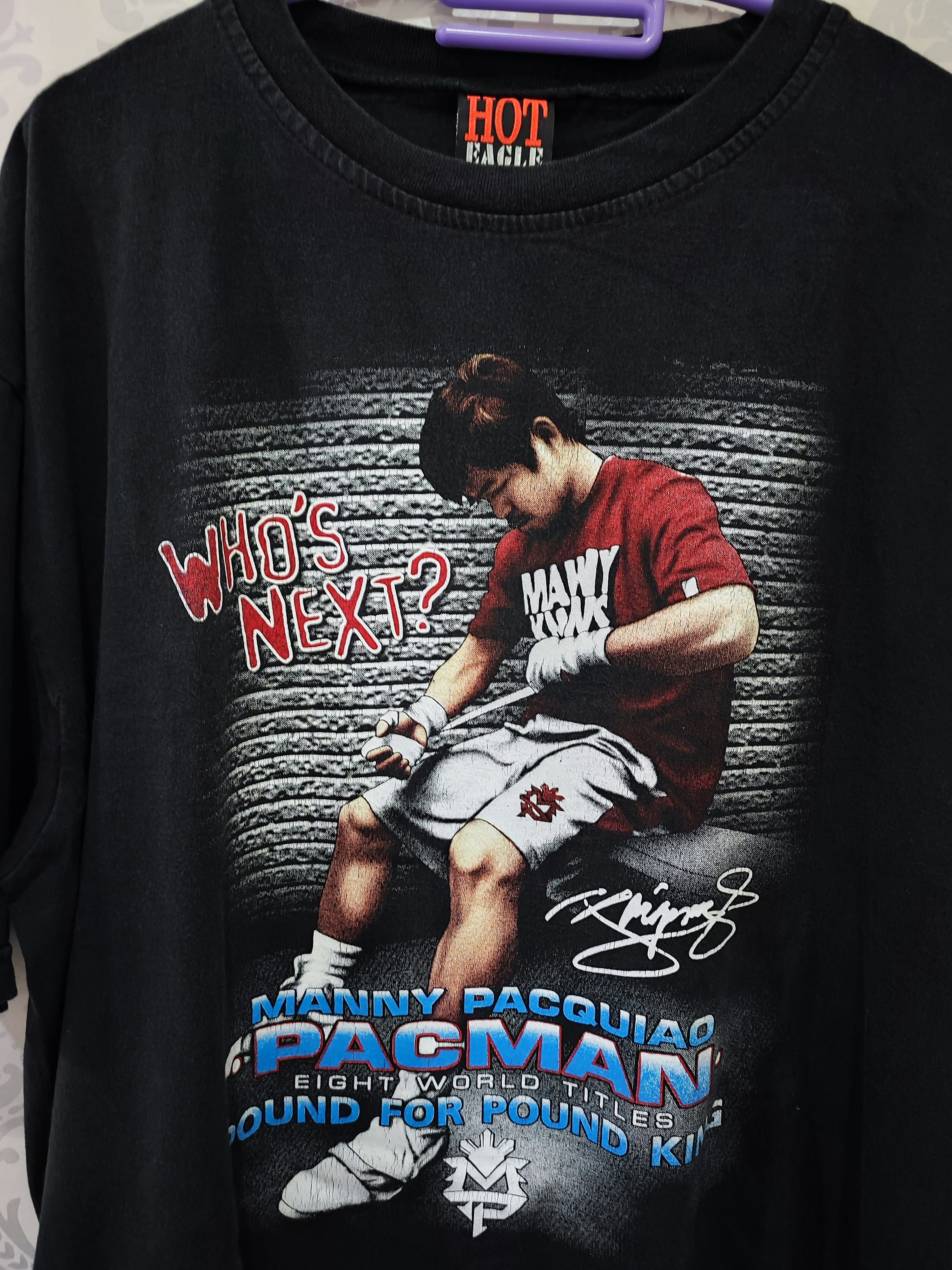 Vintage Vintage Pacman Manny Pacquiao T Shirt Size US XL / EU 56 / 4 - 4 Thumbnail