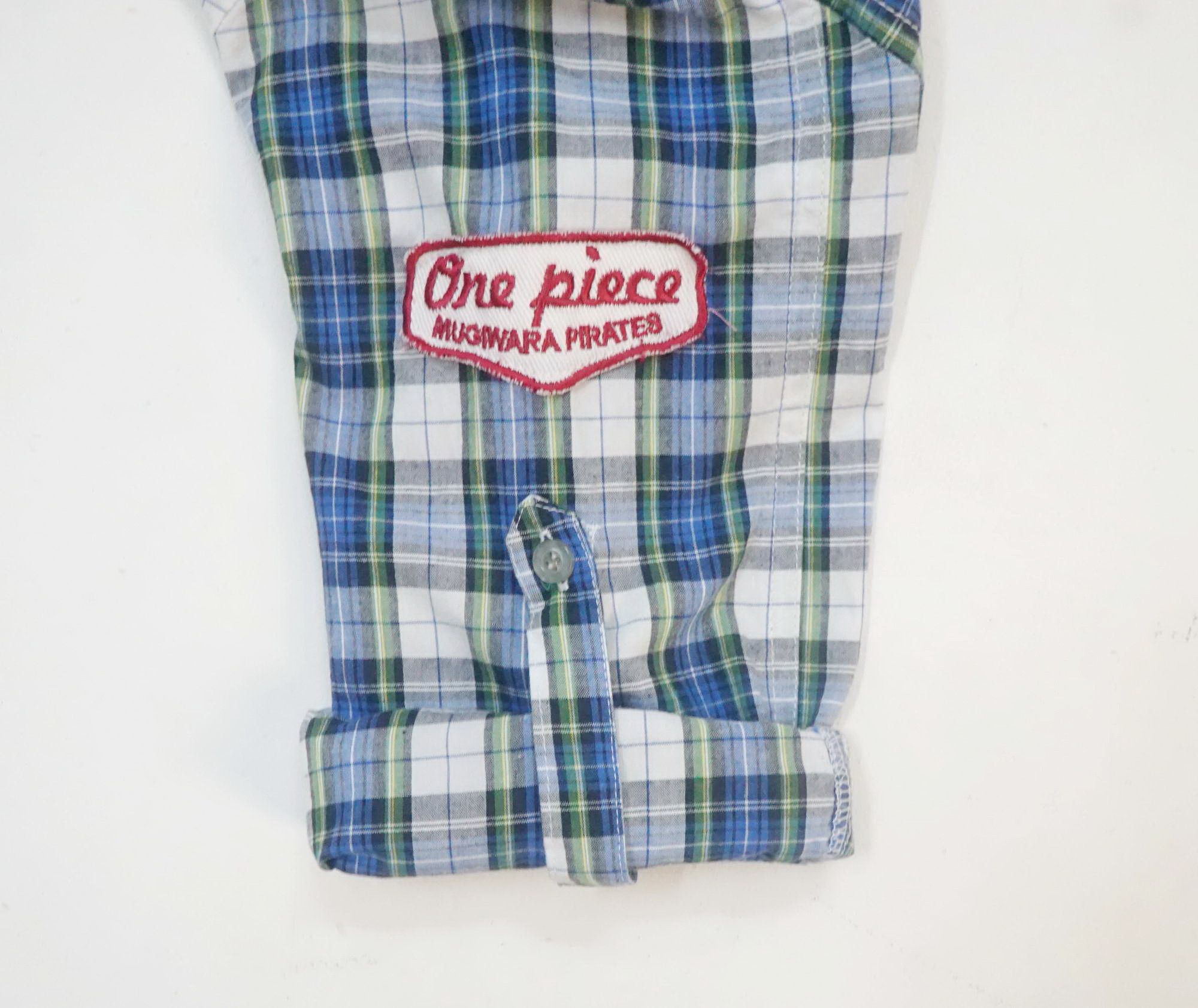 Anime × Japanese Brand × One Piece ONE PIECE Anime Patched & Printed Plaid Shirt Size M / US 6-8 / IT 42-44 - 6 Thumbnail