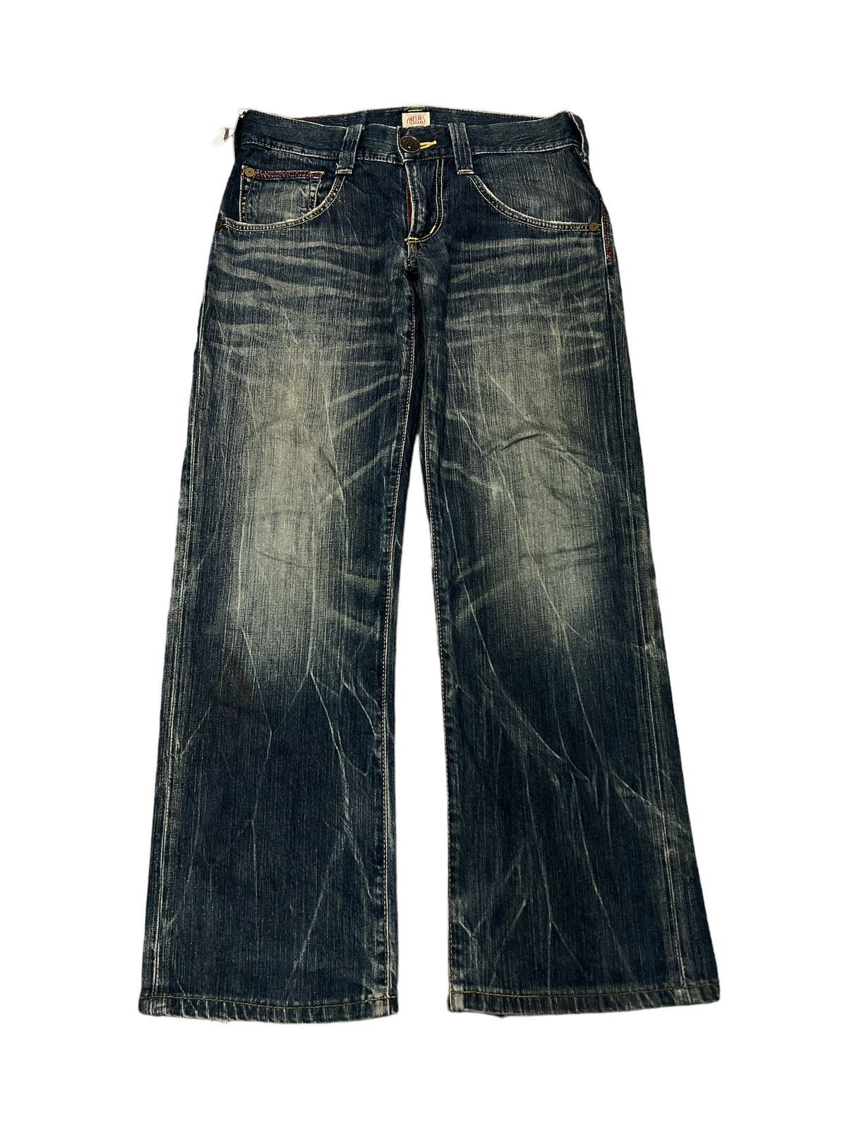 Japanese Brand × Vintage SICK🔥EDWIN DISTRESSED DENIM PANT Size US 30 / EU 46 - 1 Thumbnail