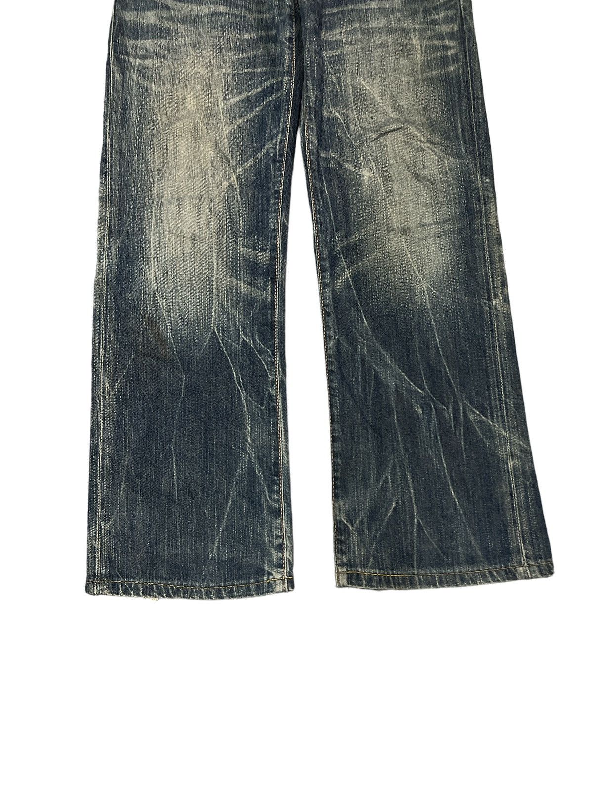 Japanese Brand × Vintage SICK🔥EDWIN DISTRESSED DENIM PANT Size US 30 / EU 46 - 3 Thumbnail
