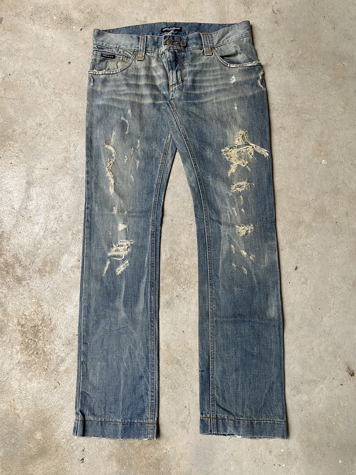 💸BINDINGOFFER💸Dolce & Gabbana Distressed Denim Pants