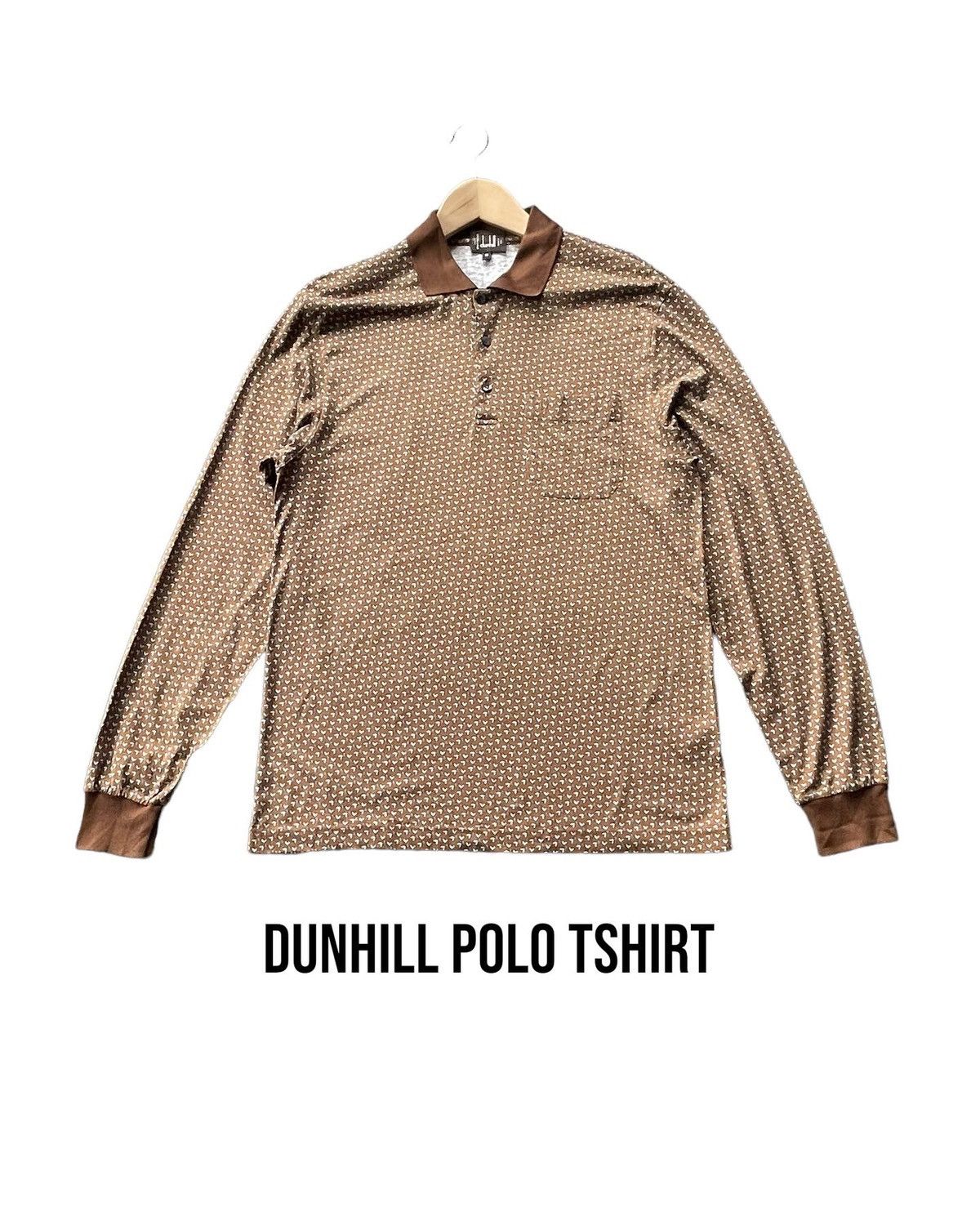 Alfred Dunhill Dunhill Long Sleave Polo Tshirt Size US M / EU 48-50 / 2 - 1 Thumbnail