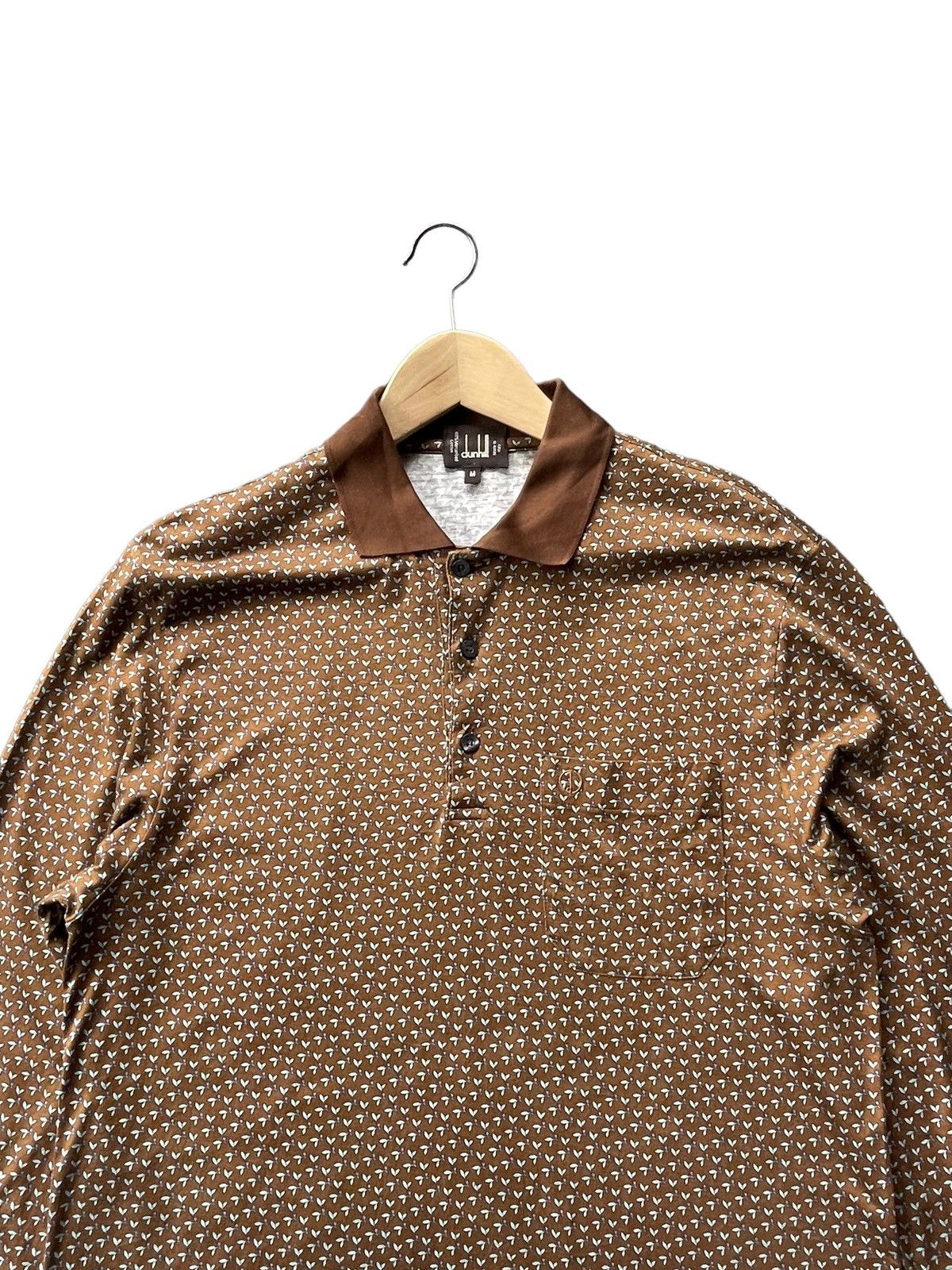 Alfred Dunhill Dunhill Long Sleave Polo Tshirt Size US M / EU 48-50 / 2 - 3 Thumbnail