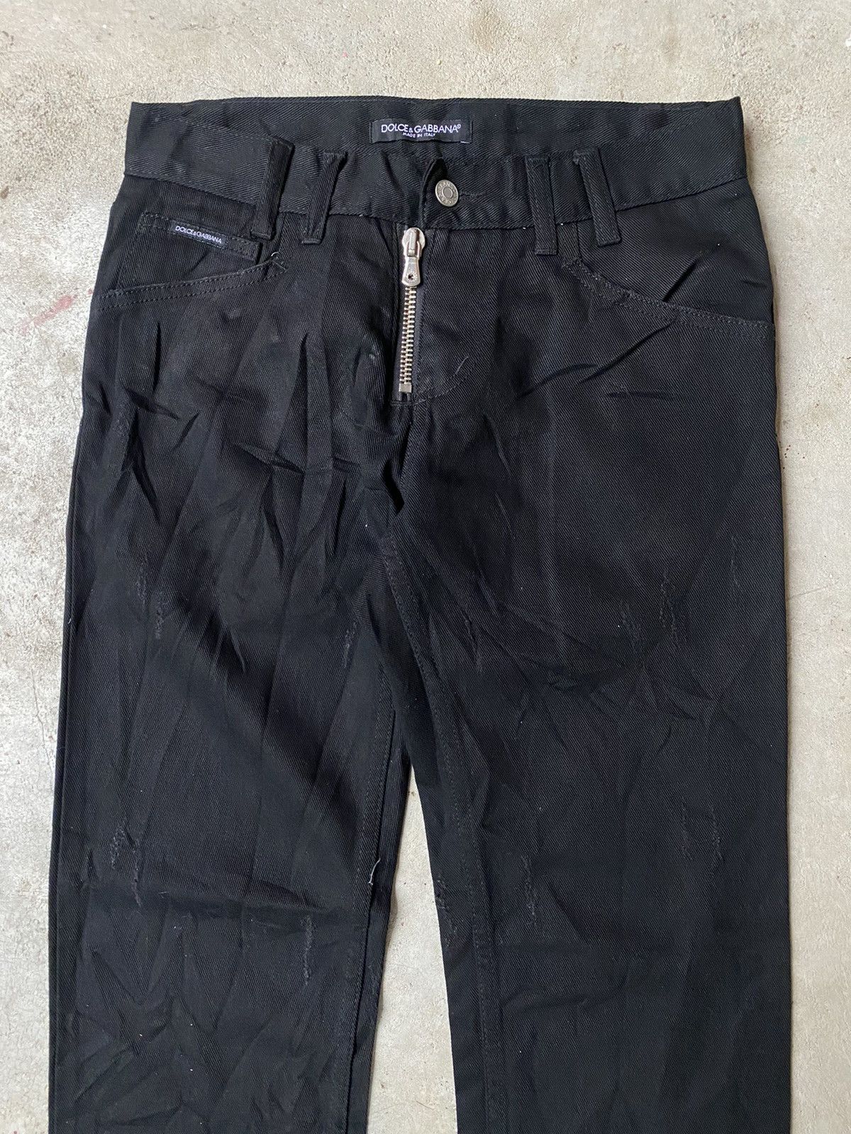 Dolce & Gabbana 💸BINDINGOFFER💸Dolce&Gabbana Black Denim Double Pocket Pants Size US 30 / EU 46 - 2 Thumbnail