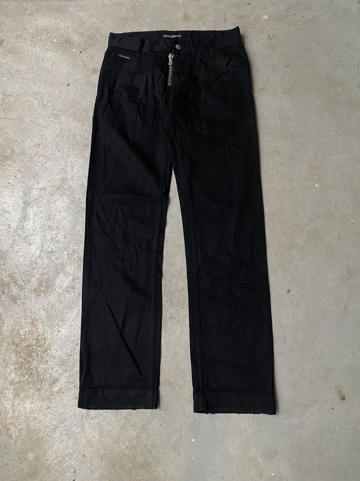 Dolce & Gabbana 💸BINDINGOFFER💸Dolce&Gabbana Black Denim Double Pocket Pants Size US 30 / EU 46 - 1 Thumbnail