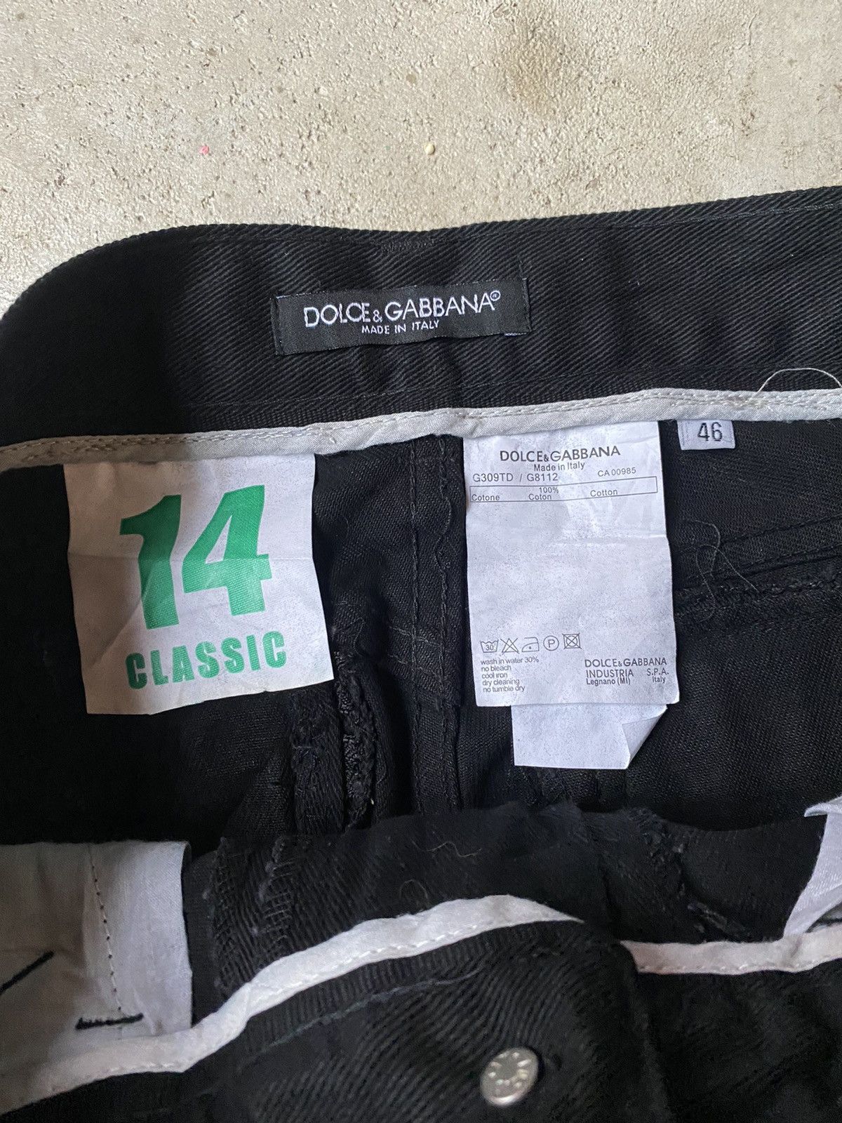 Dolce & Gabbana 💸BINDINGOFFER💸Dolce&Gabbana Black Denim Double Pocket Pants Size US 30 / EU 46 - 6 Thumbnail