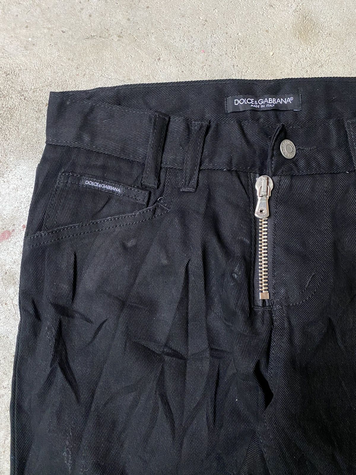 Dolce & Gabbana 💸BINDINGOFFER💸Dolce&Gabbana Black Denim Double Pocket Pants Size US 30 / EU 46 - 3 Thumbnail