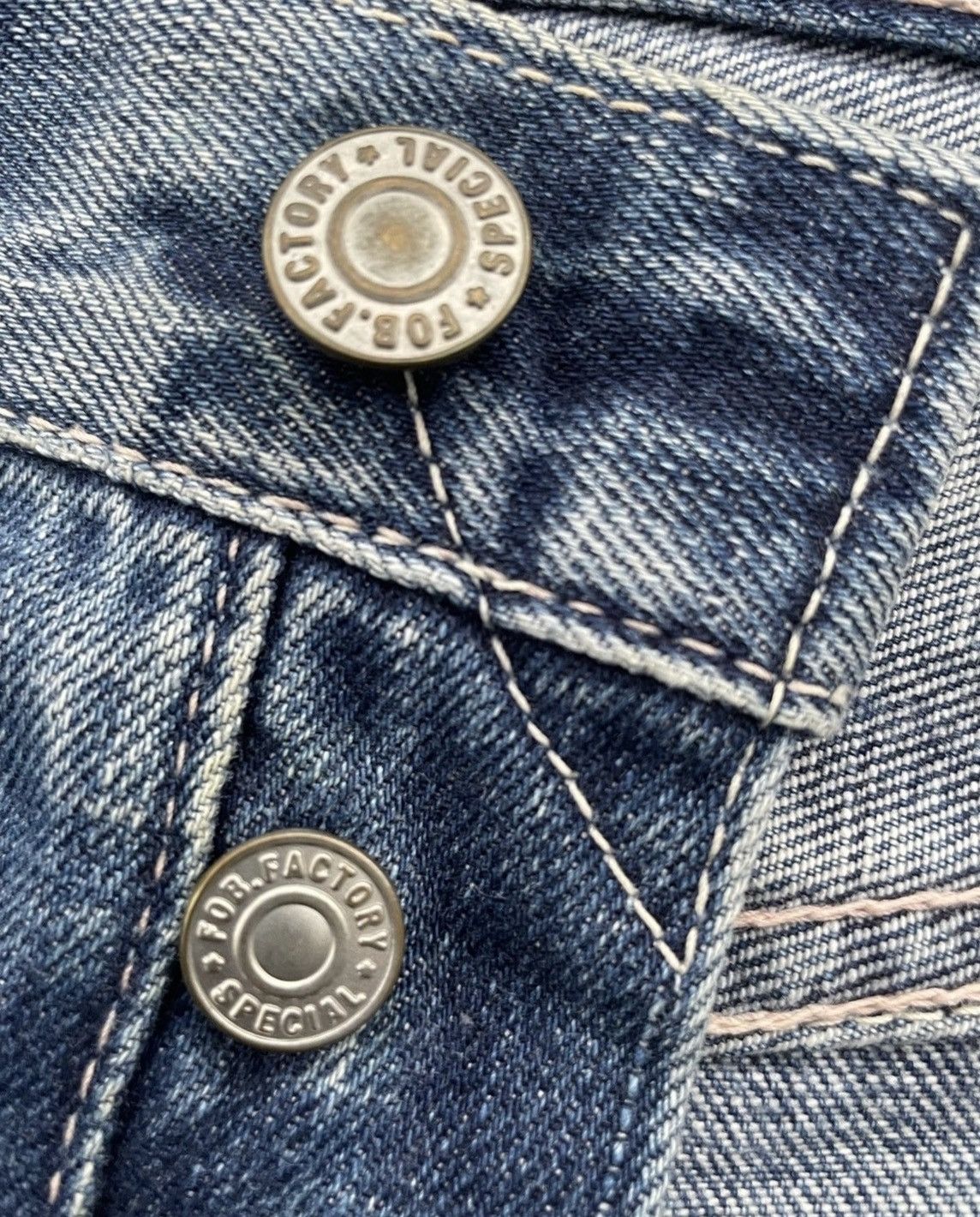 FOB Factory FOB Factory Japan Selvedge Aging Wash Denim Size US 30 / EU 46 - 10 Thumbnail