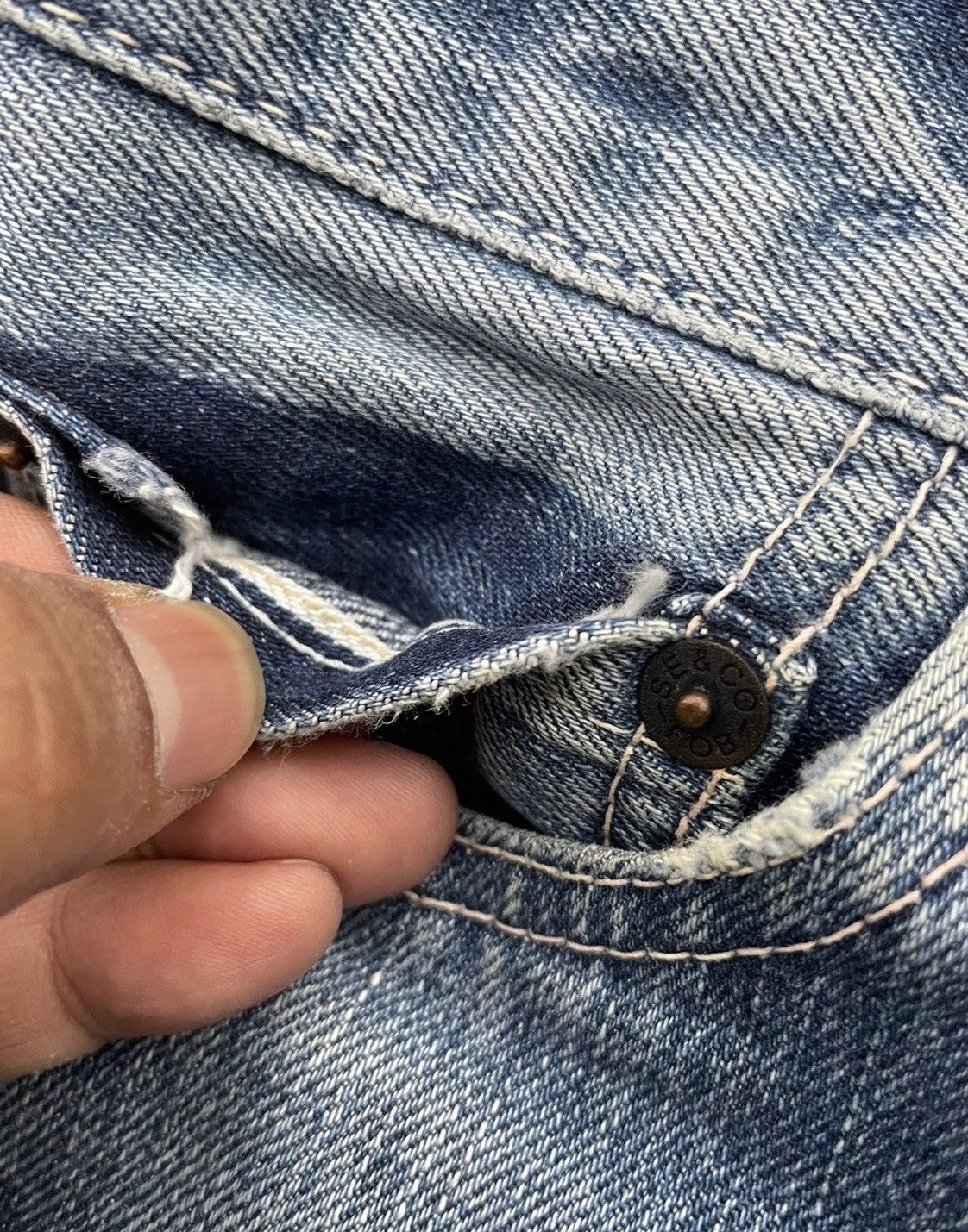 FOB Factory FOB Factory Japan Selvedge Aging Wash Denim Size US 30 / EU 46 - 20 Thumbnail
